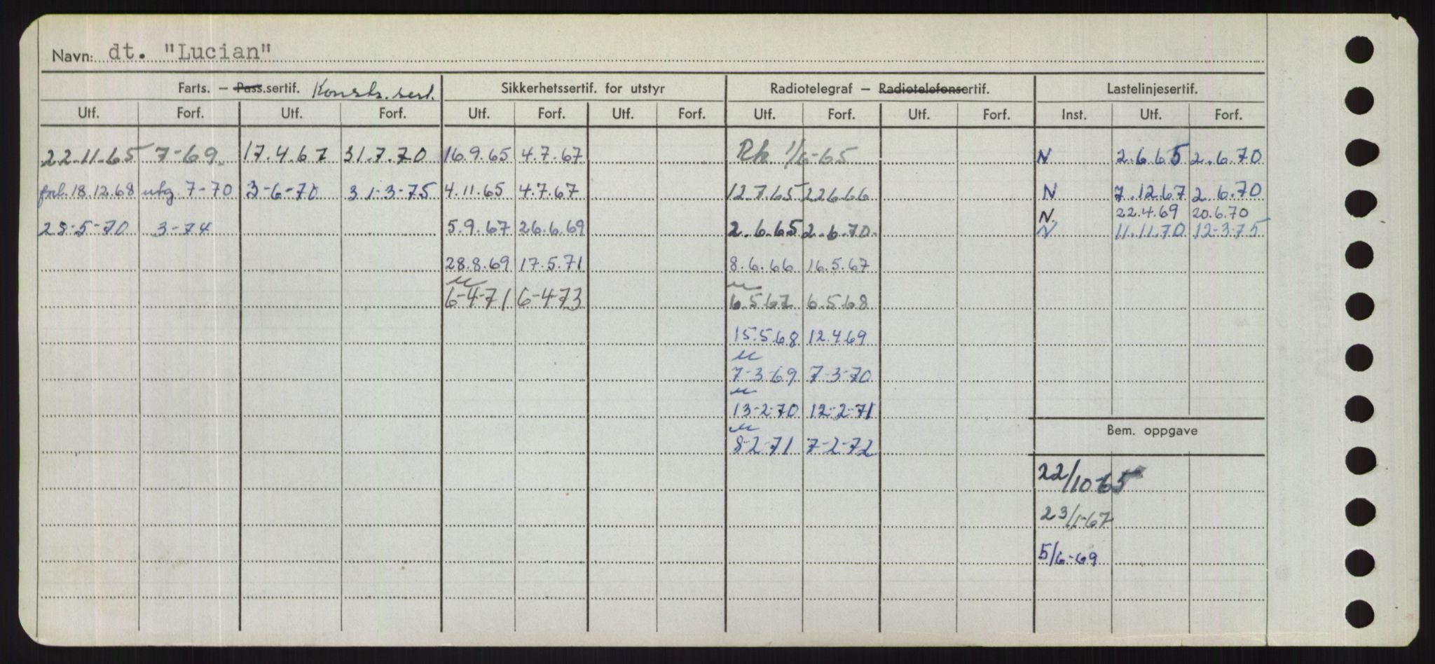 Sjøfartsdirektoratet med forløpere, Skipsmålingen, RA/S-1627/H/Hd/L0023: Fartøy, Lia-Løv, p. 382