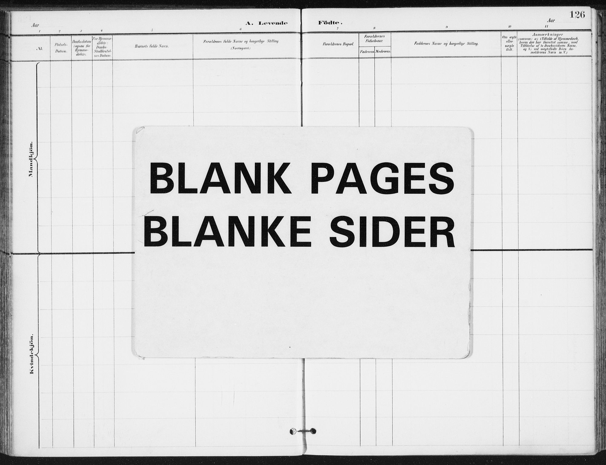 Romedal prestekontor, AV/SAH-PREST-004/K/L0011: Parish register (official) no. 11, 1896-1912, p. 126