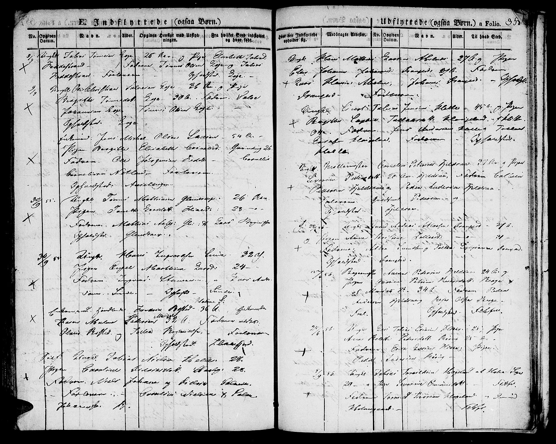 Flekkefjord sokneprestkontor, SAK/1111-0012/F/Fb/Fbc/L0004: Parish register (copy) no. B 4, 1827-1846, p. 358