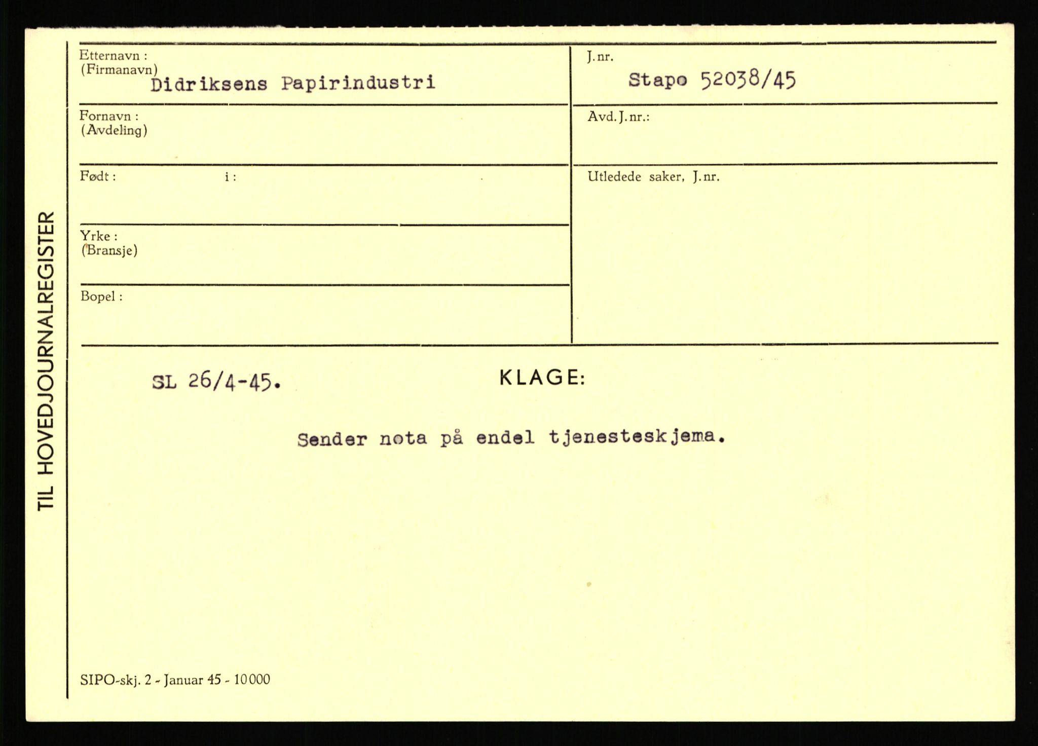 Statspolitiet - Hovedkontoret / Osloavdelingen, AV/RA-S-1329/C/Ca/L0003: Brechan - Eichinger	, 1943-1945, p. 3929