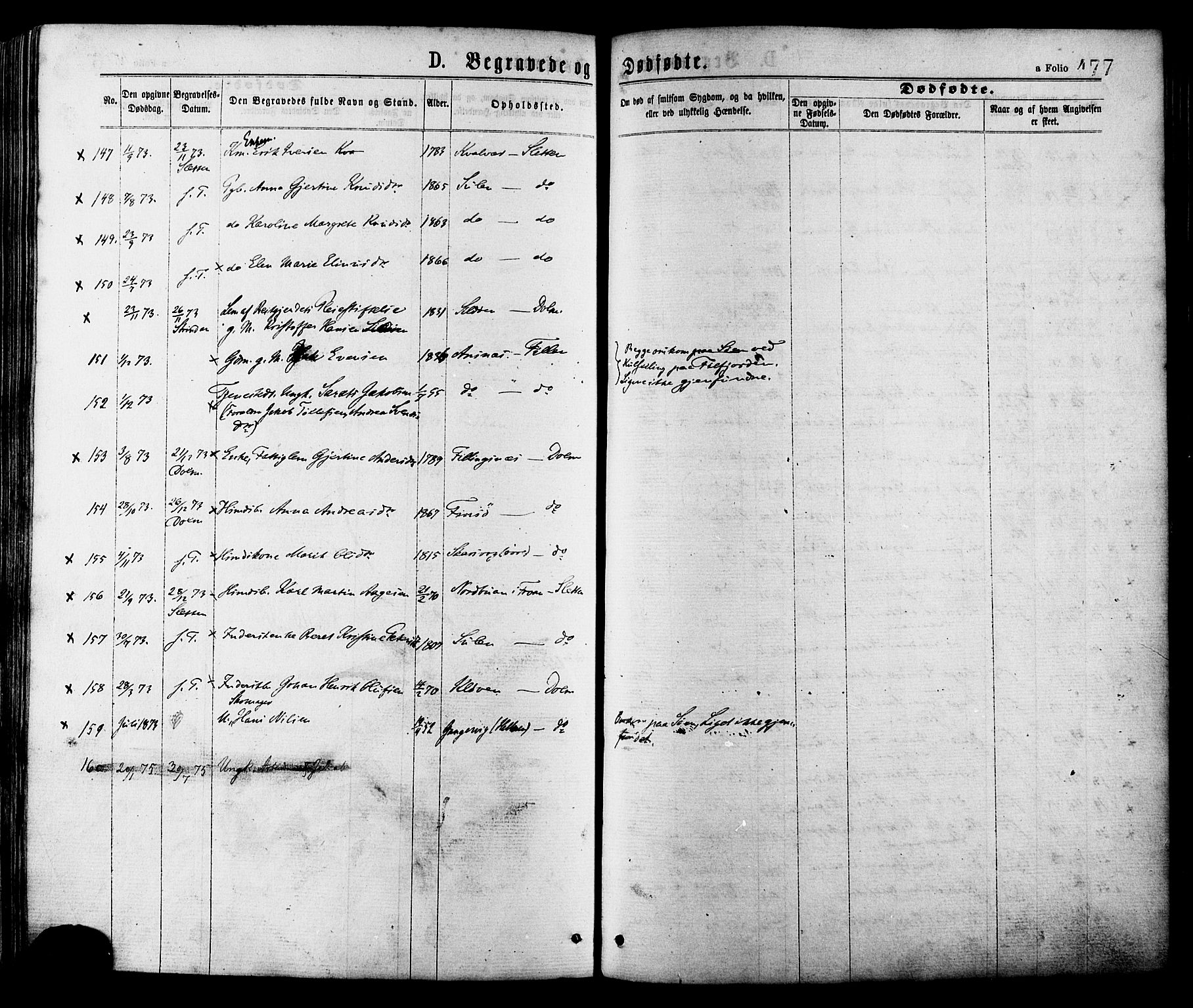 Ministerialprotokoller, klokkerbøker og fødselsregistre - Sør-Trøndelag, SAT/A-1456/634/L0532: Parish register (official) no. 634A08, 1871-1881, p. 477