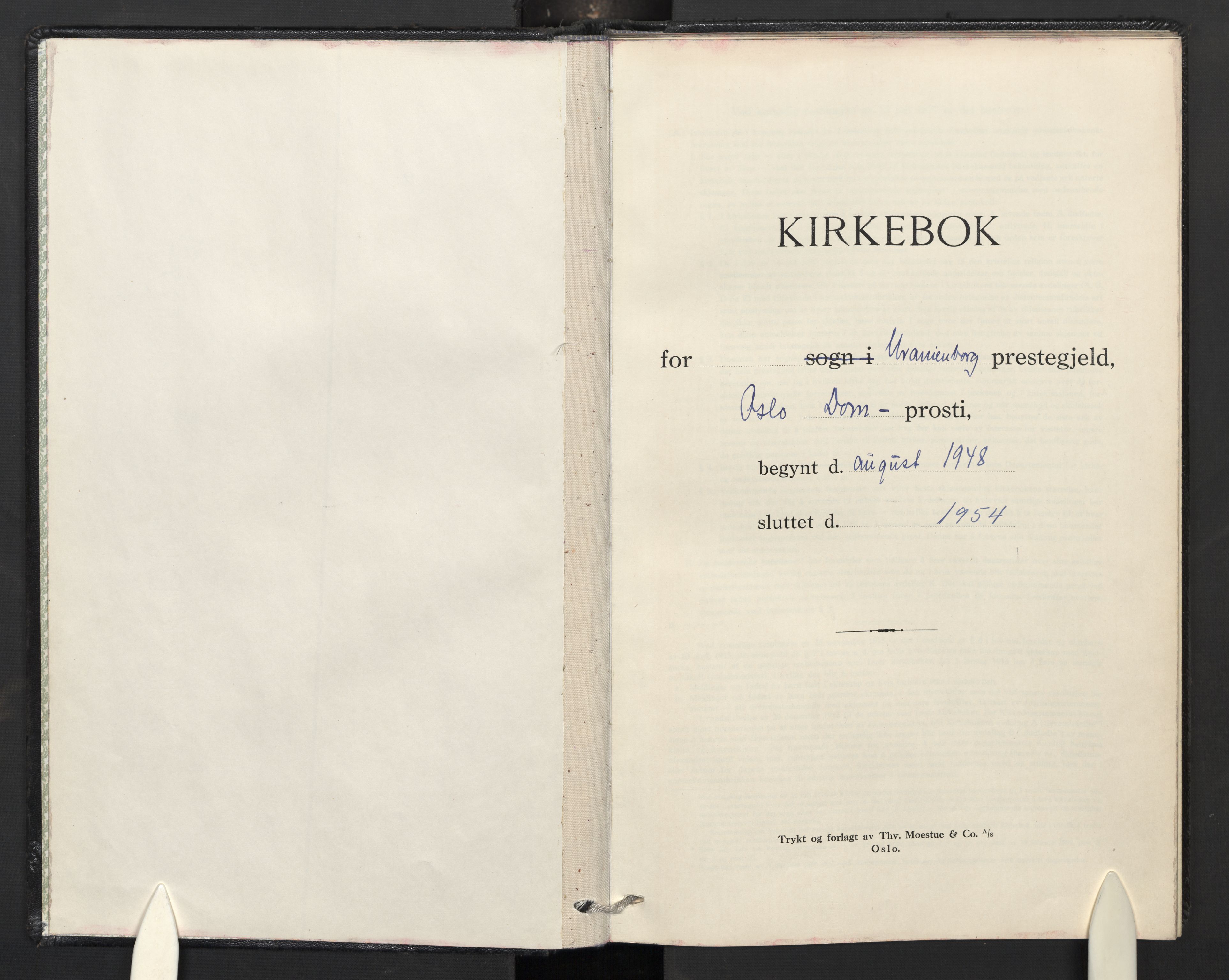 Uranienborg prestekontor Kirkebøker, AV/SAO-A-10877/F/Fa/L0020: Parish register (official) no. I 20, 1948-1954