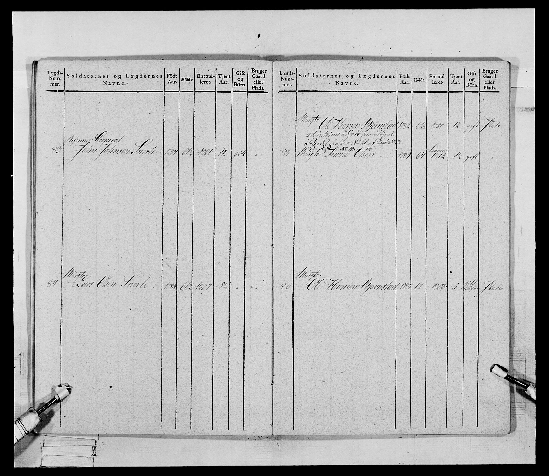 Generalitets- og kommissariatskollegiet, Det kongelige norske kommissariatskollegium, AV/RA-EA-5420/E/Eh/L0069: Opplandske gevorbne infanteriregiment, 1810-1818, p. 493