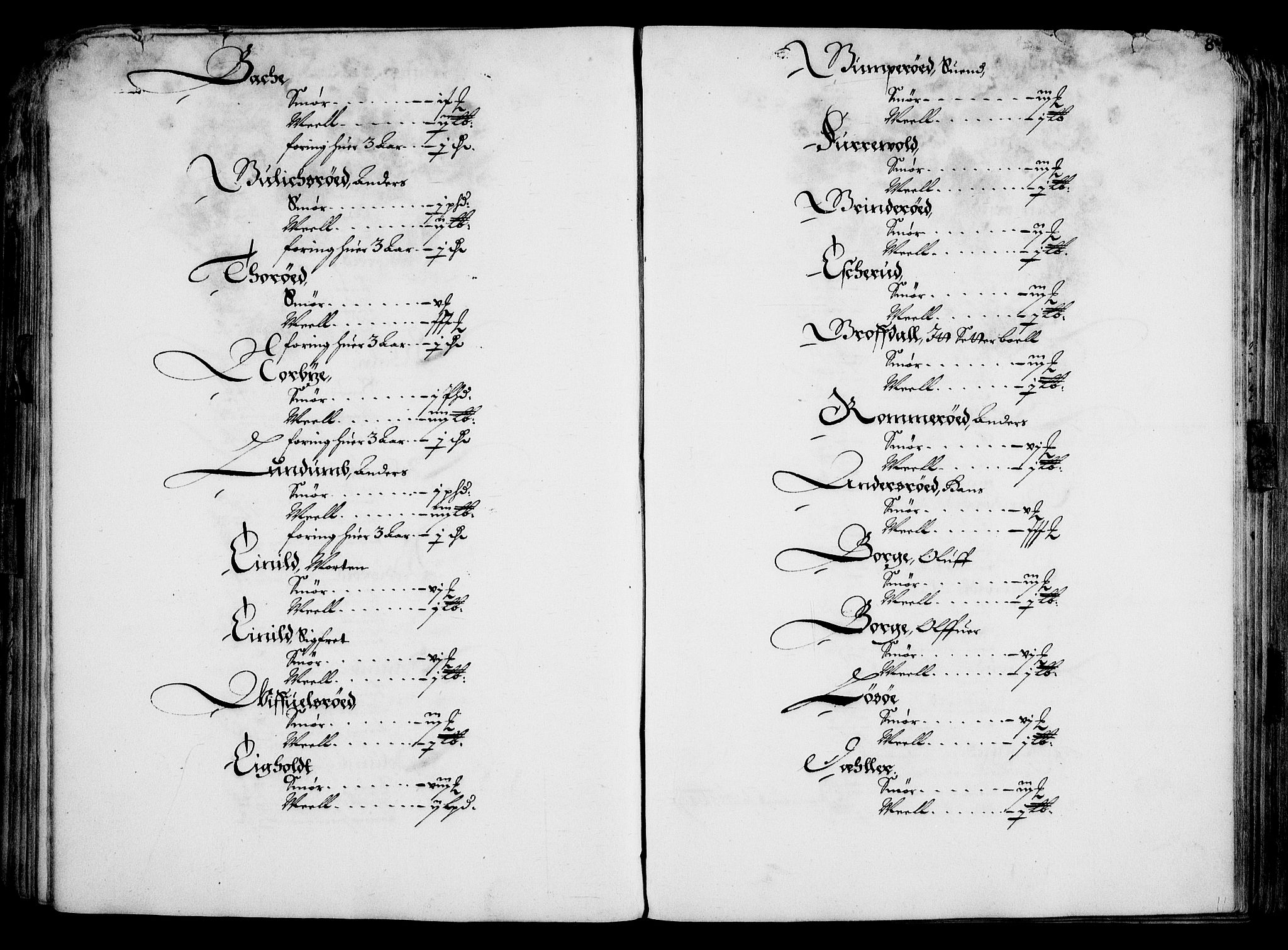 Rentekammeret inntil 1814, Realistisk ordnet avdeling, AV/RA-EA-4070/On/L0001/0001: Statens gods / [Jj 1]: Jordebok over Hannibal Sehesteds gods, 1651, p. 82