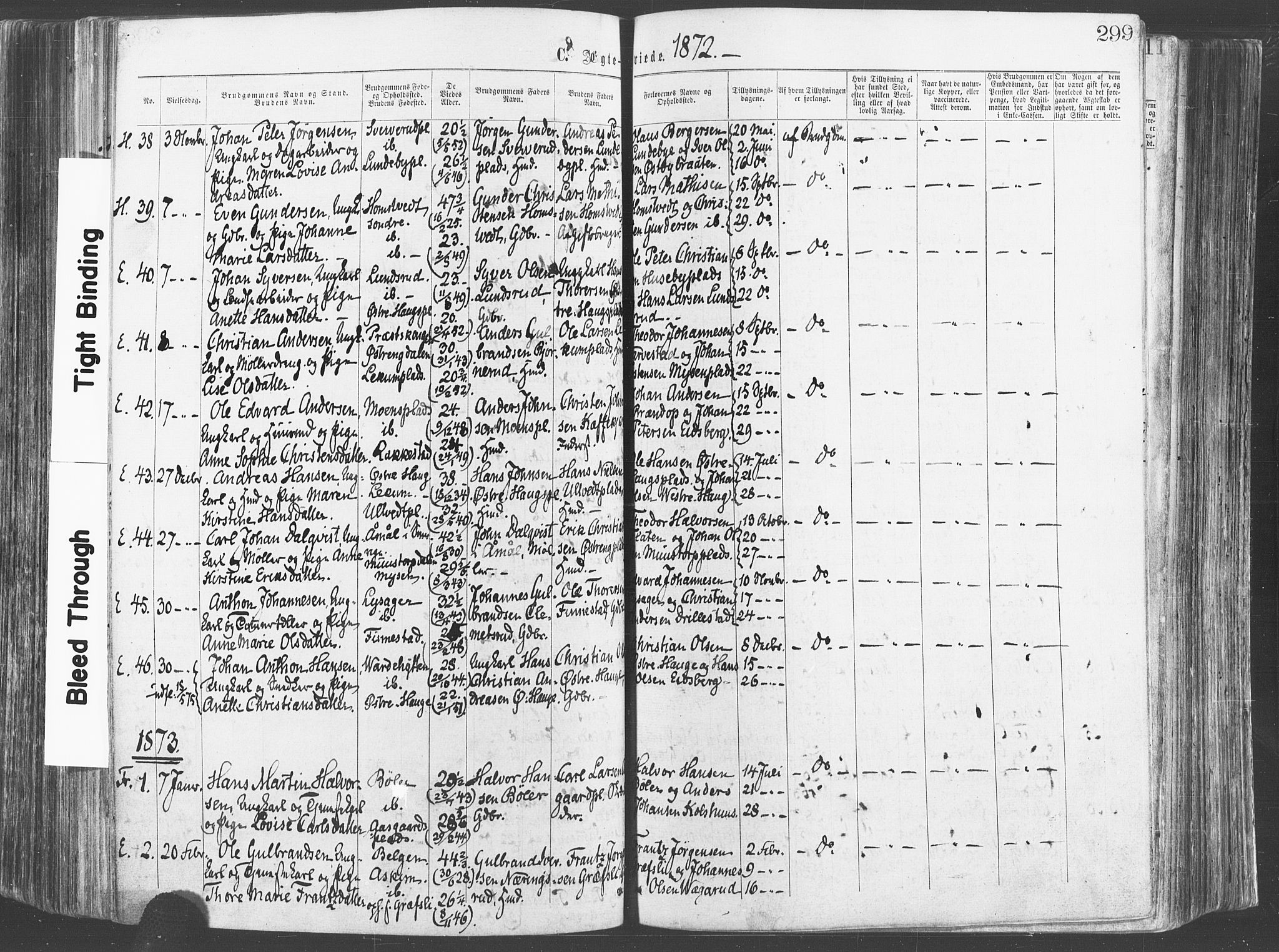Eidsberg prestekontor Kirkebøker, AV/SAO-A-10905/F/Fa/L0011: Parish register (official) no. I 11, 1867-1878, p. 299