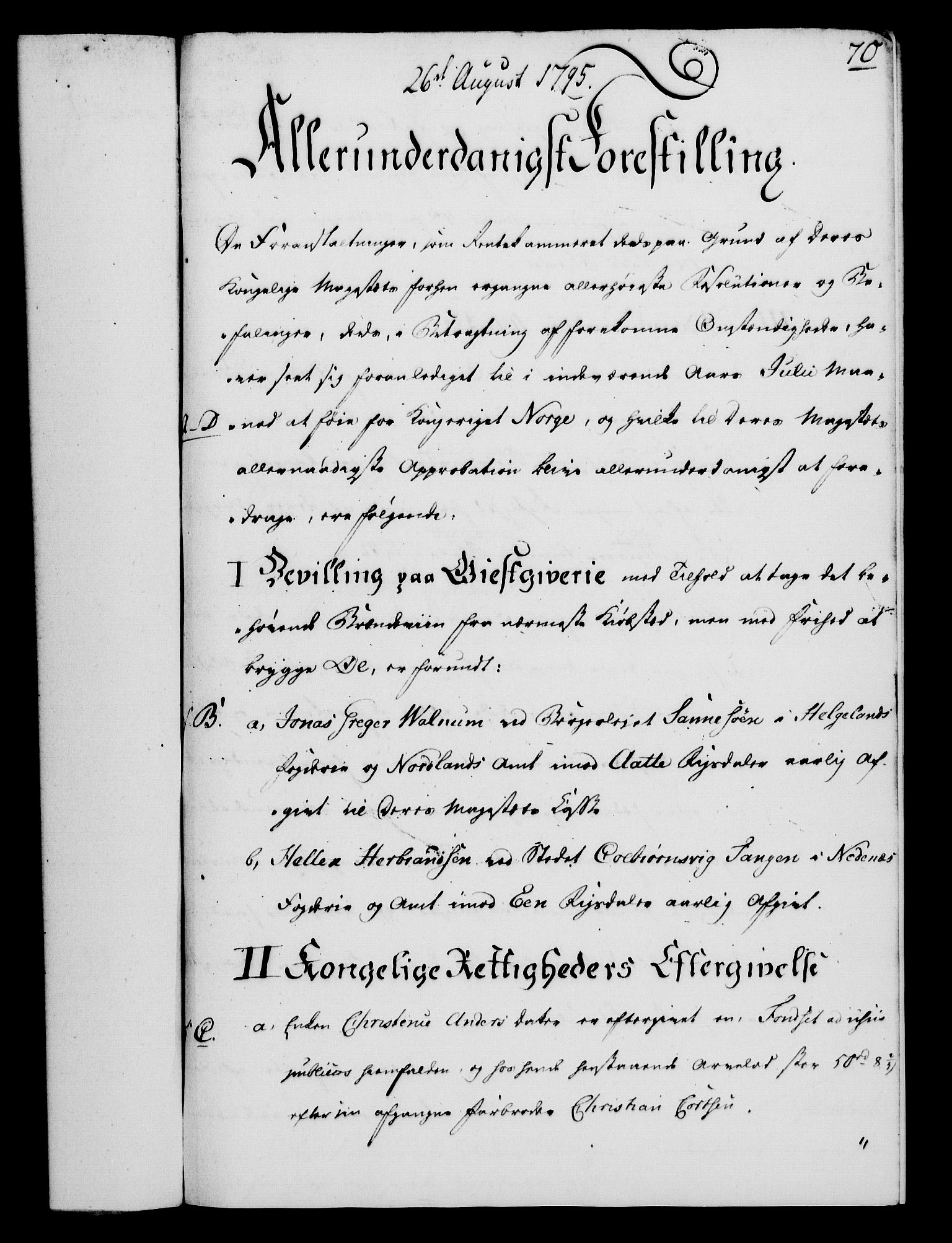 Rentekammeret, Kammerkanselliet, AV/RA-EA-3111/G/Gf/Gfa/L0077: Norsk relasjons- og resolusjonsprotokoll (merket RK 52.77), 1795, p. 351