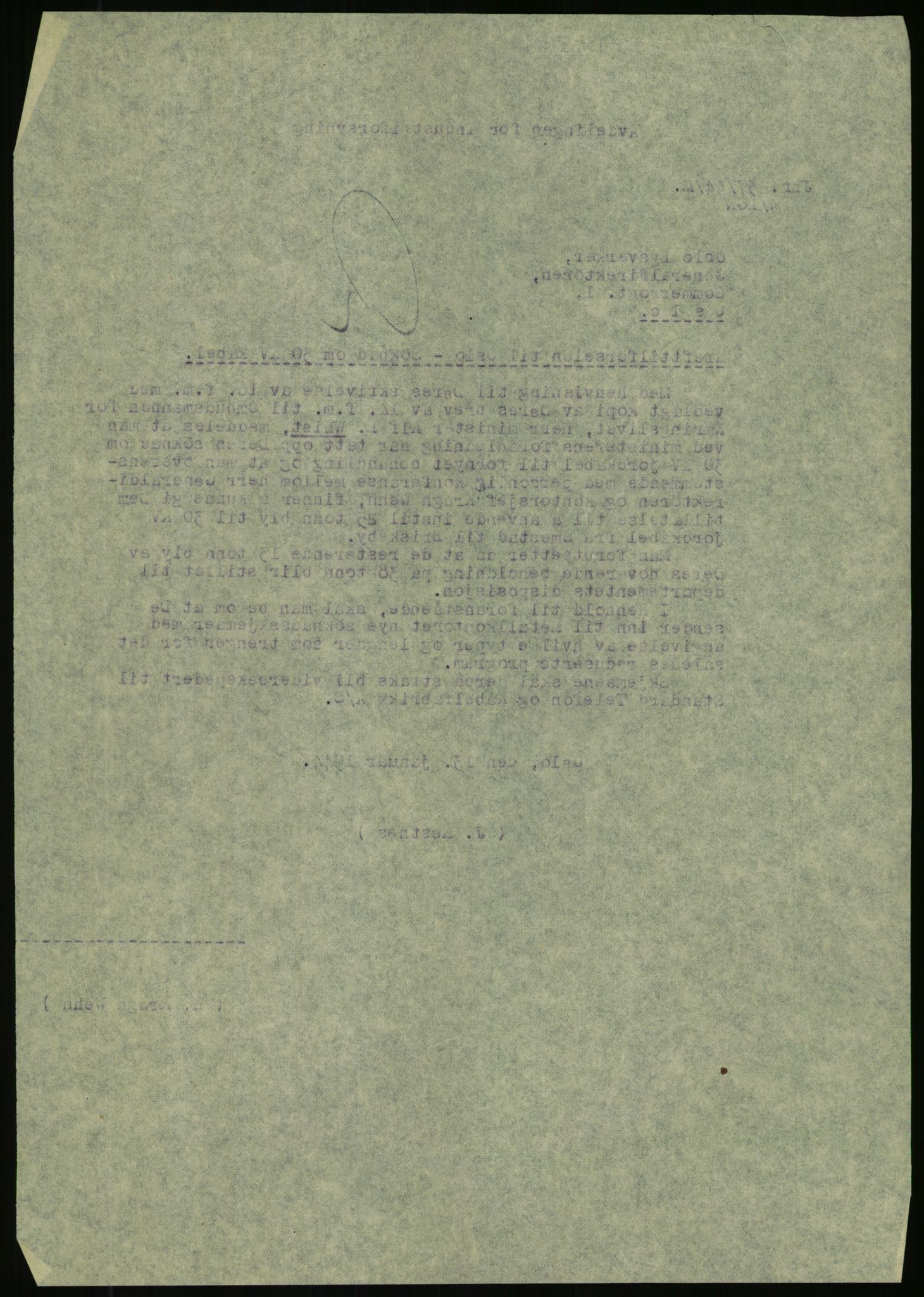Direktoratet for industriforsyning, Sekretariatet, AV/RA-S-4153/D/Df/L0054: 9. Metallkontoret, 1940-1945, p. 476