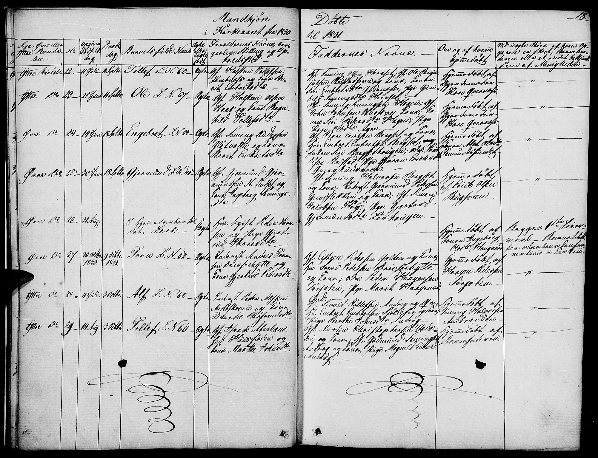 Rendalen prestekontor, AV/SAH-PREST-054/H/Ha/Haa/L0004: Parish register (official) no. 4, 1829-1852, p. 18