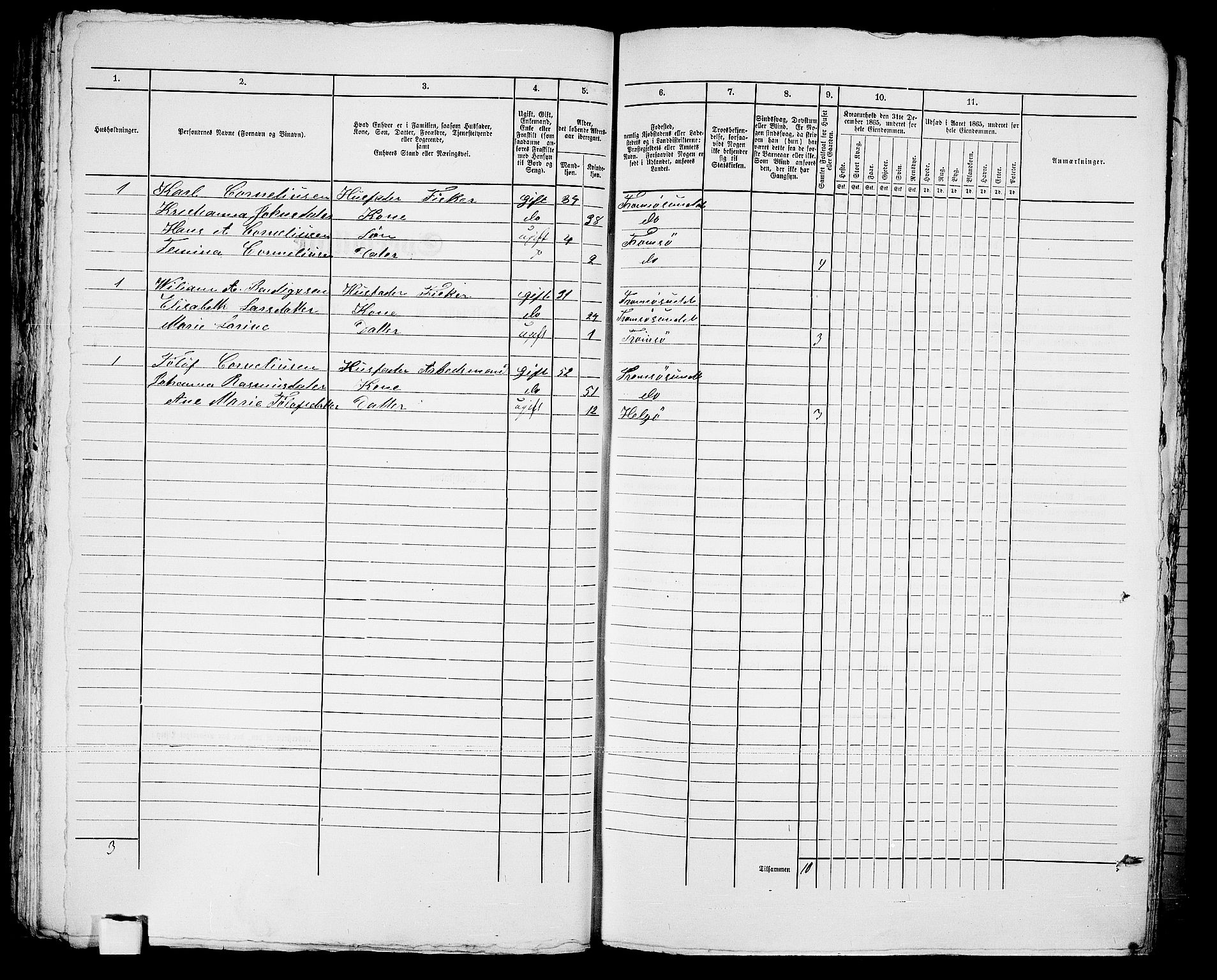 RA, 1865 census for Tromsø, 1865, p. 489