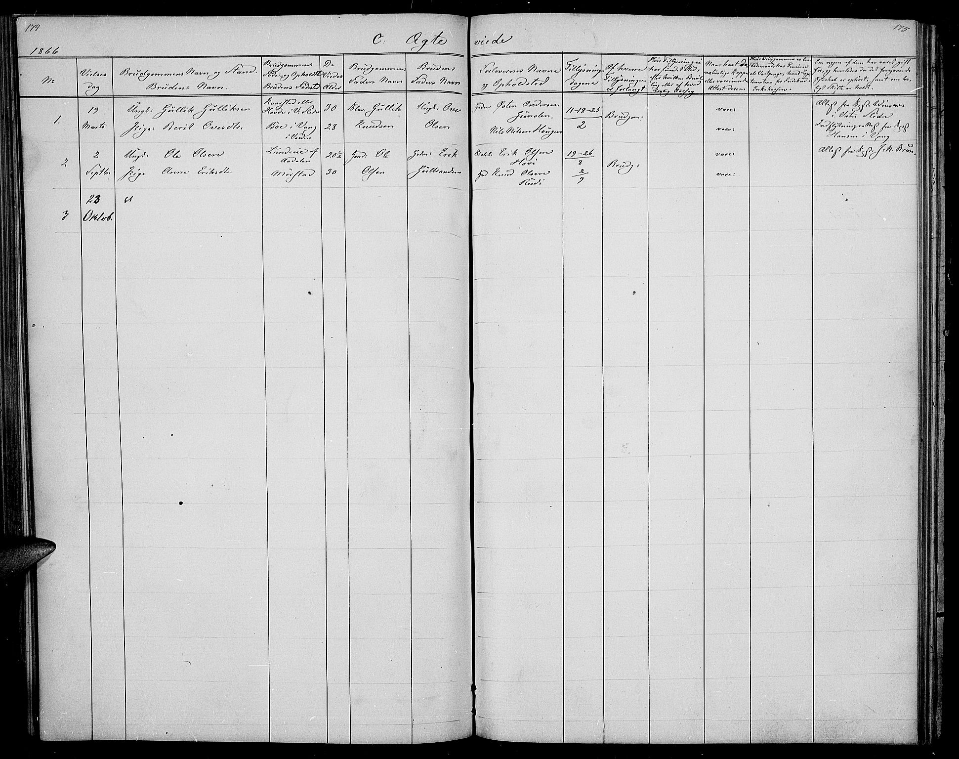 Øystre Slidre prestekontor, SAH/PREST-138/H/Ha/Hab/L0001: Parish register (copy) no. 1, 1866-1886, p. 177-178