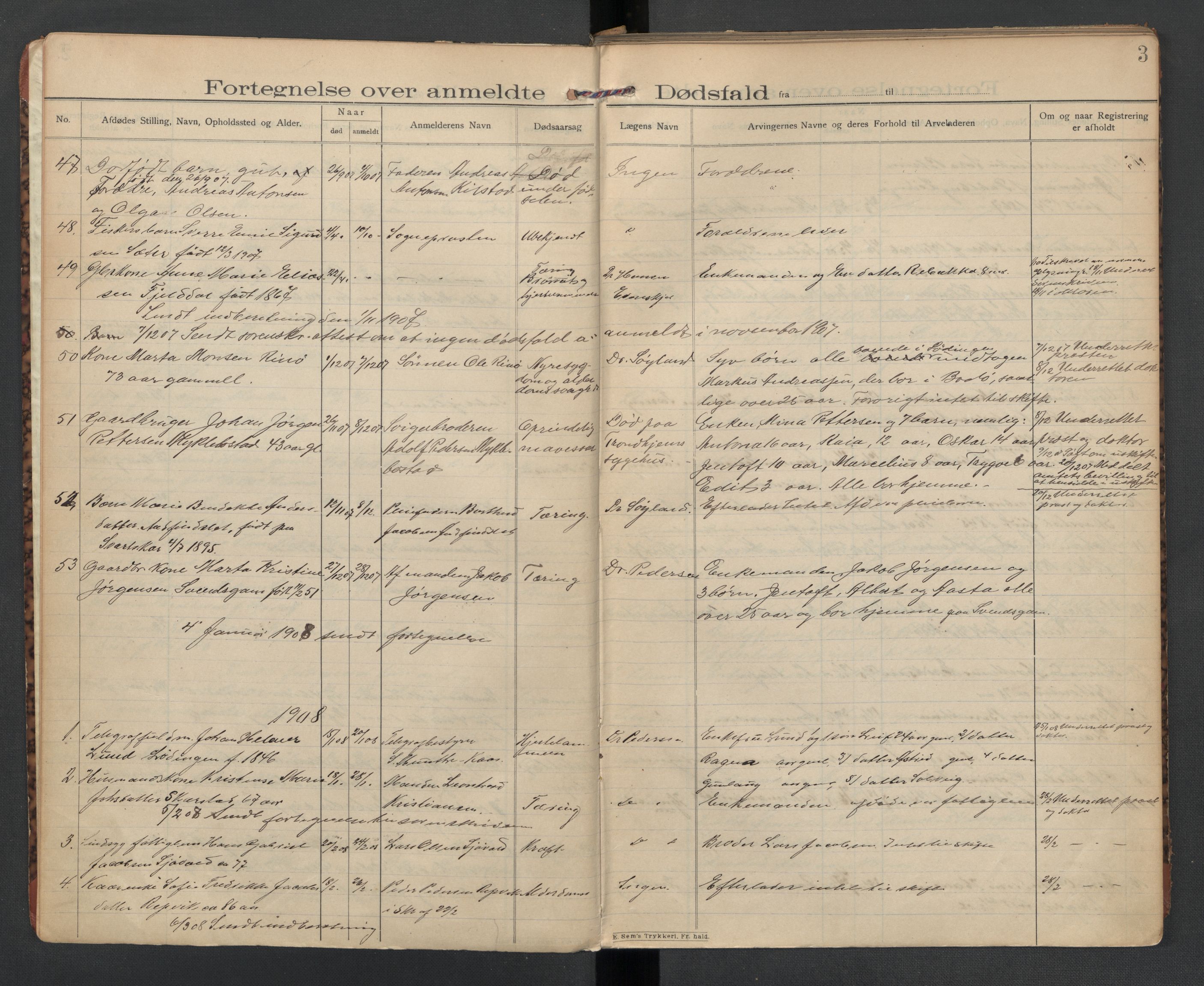 Lødingen og Tjeldsund lensmannskontor, AV/SAT-A-5698/1/02/L0002: 2.01.02 - Dødsfallsprotokoll, 1907-1921, p. 3