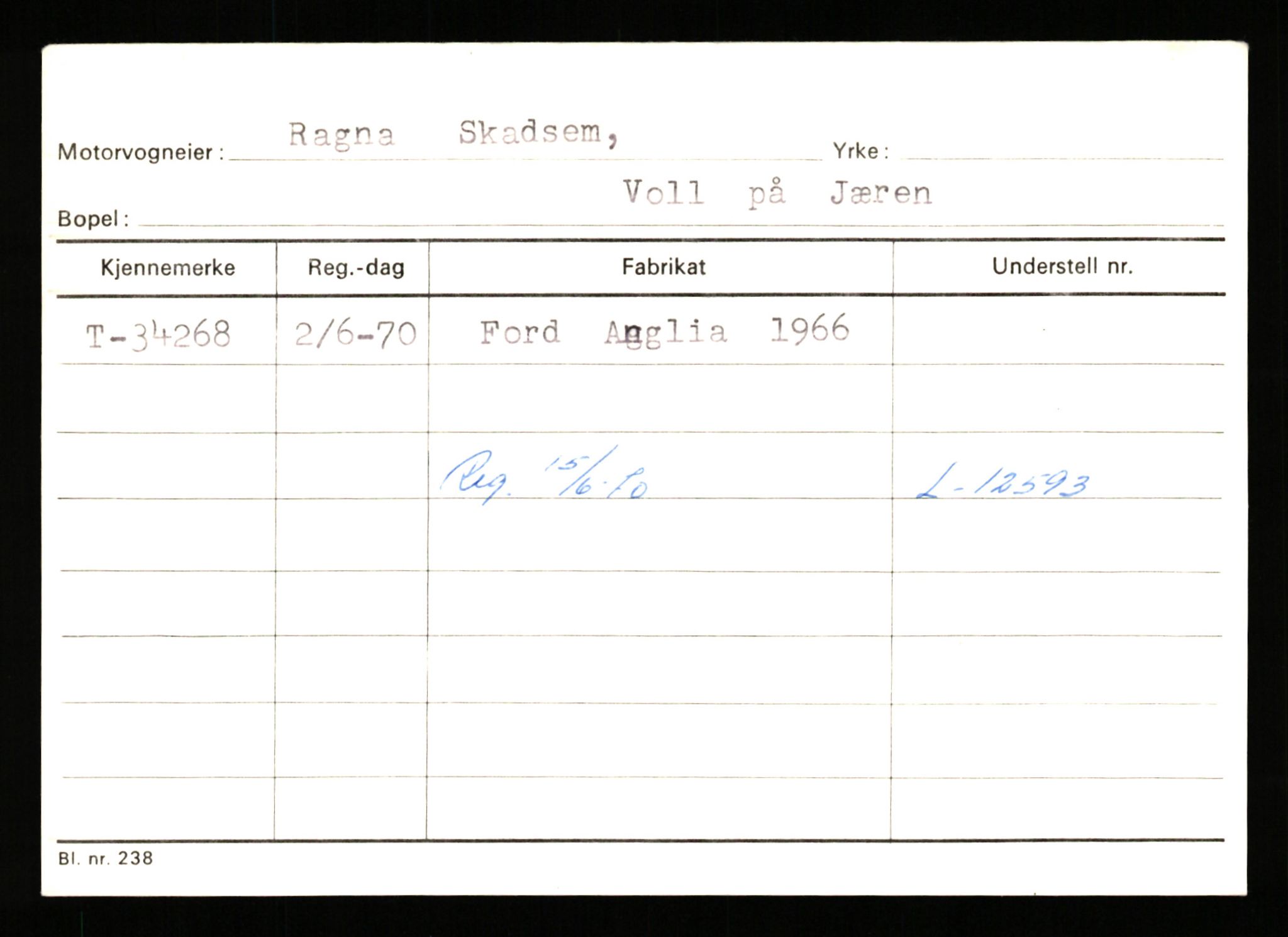 Stavanger trafikkstasjon, AV/SAST-A-101942/0/G/L0006: Registreringsnummer: 34250 - 49007, 1930-1971, p. 13