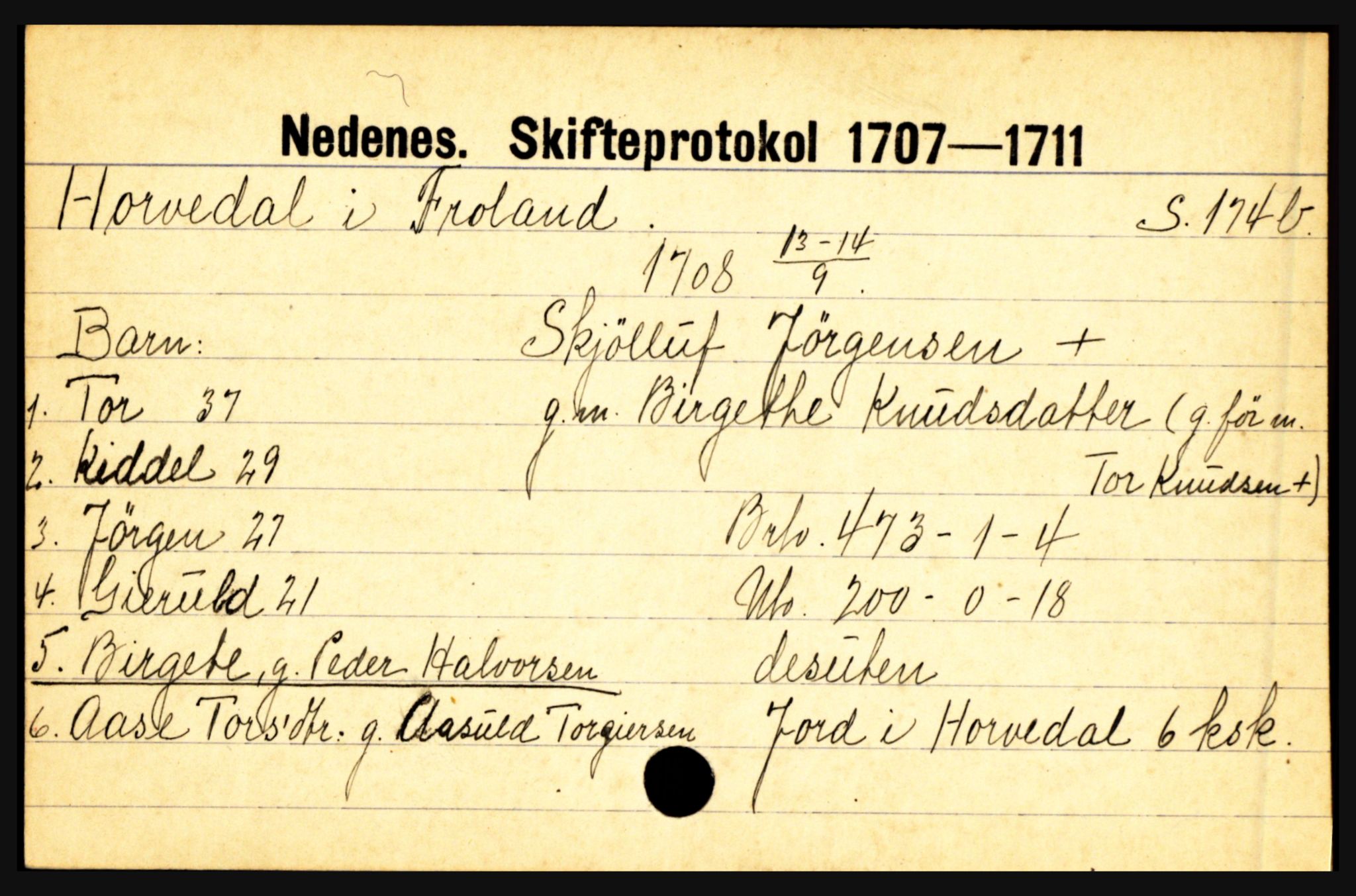 Nedenes sorenskriveri før 1824, AV/SAK-1221-0007/H, p. 13029