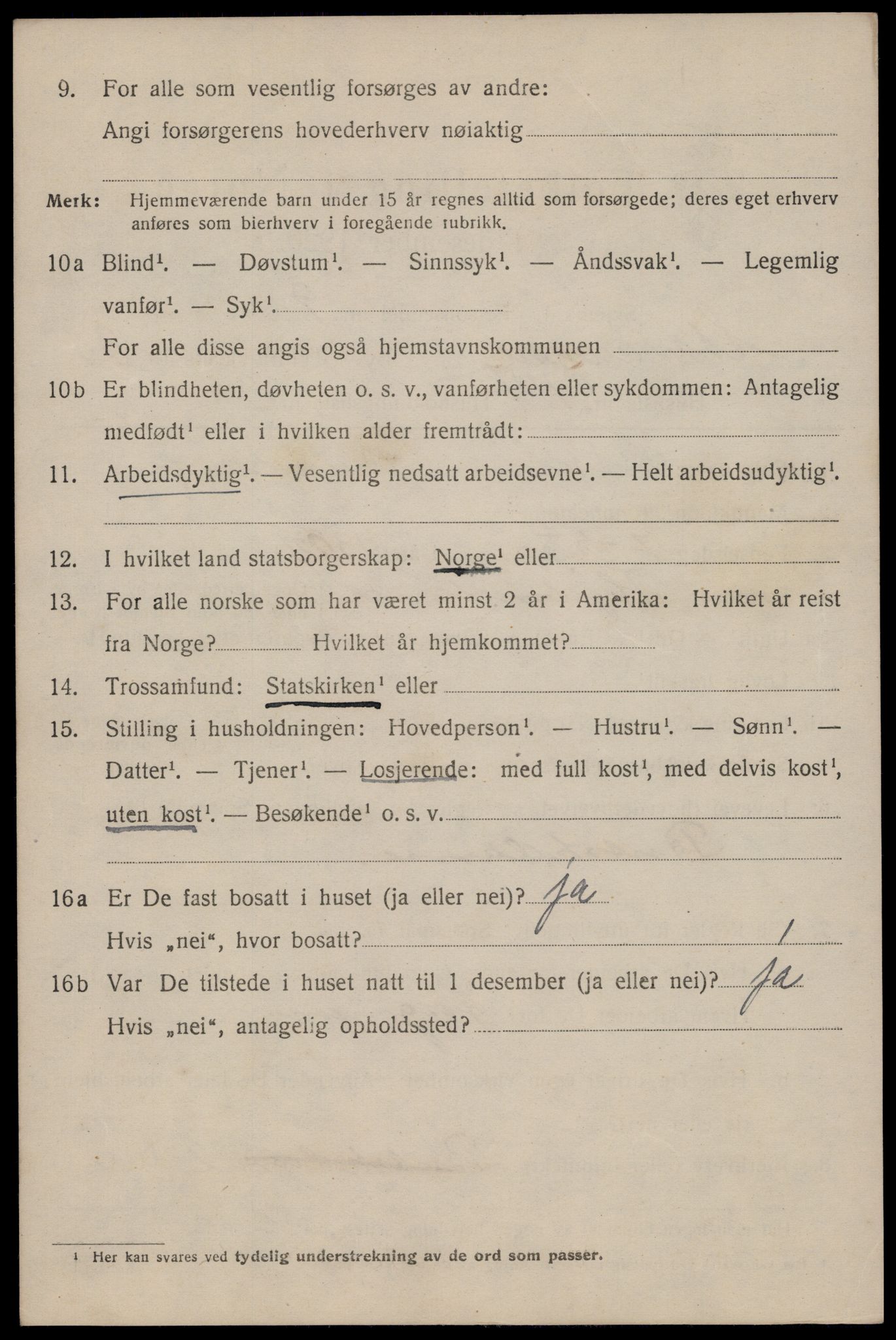 SAST, 1920 census for Stavanger, 1920, p. 95627