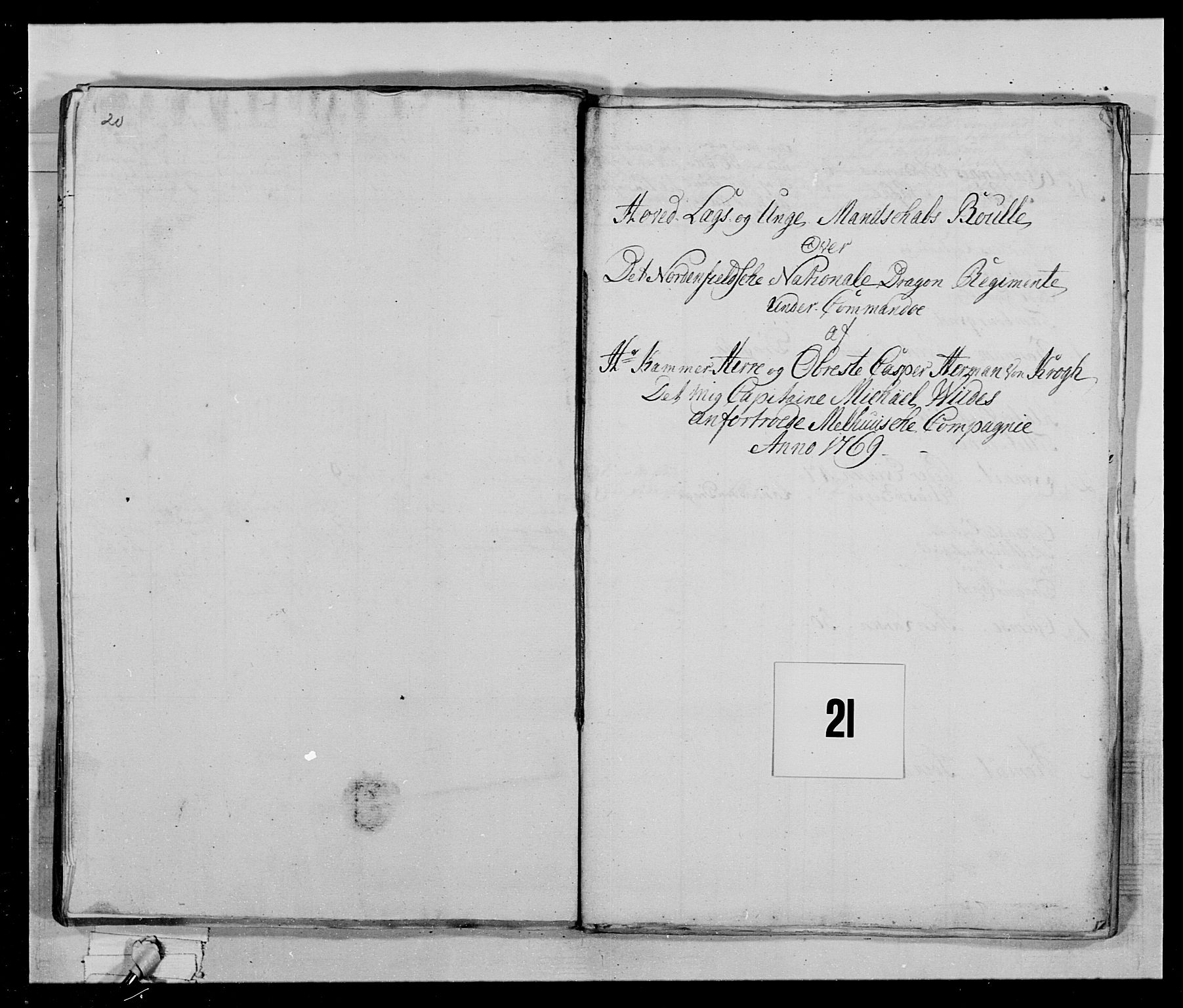 Generalitets- og kommissariatskollegiet, Det kongelige norske kommissariatskollegium, RA/EA-5420/E/Eh/L0019: Nordafjelske dragonregiment, 1761-1769, p. 151