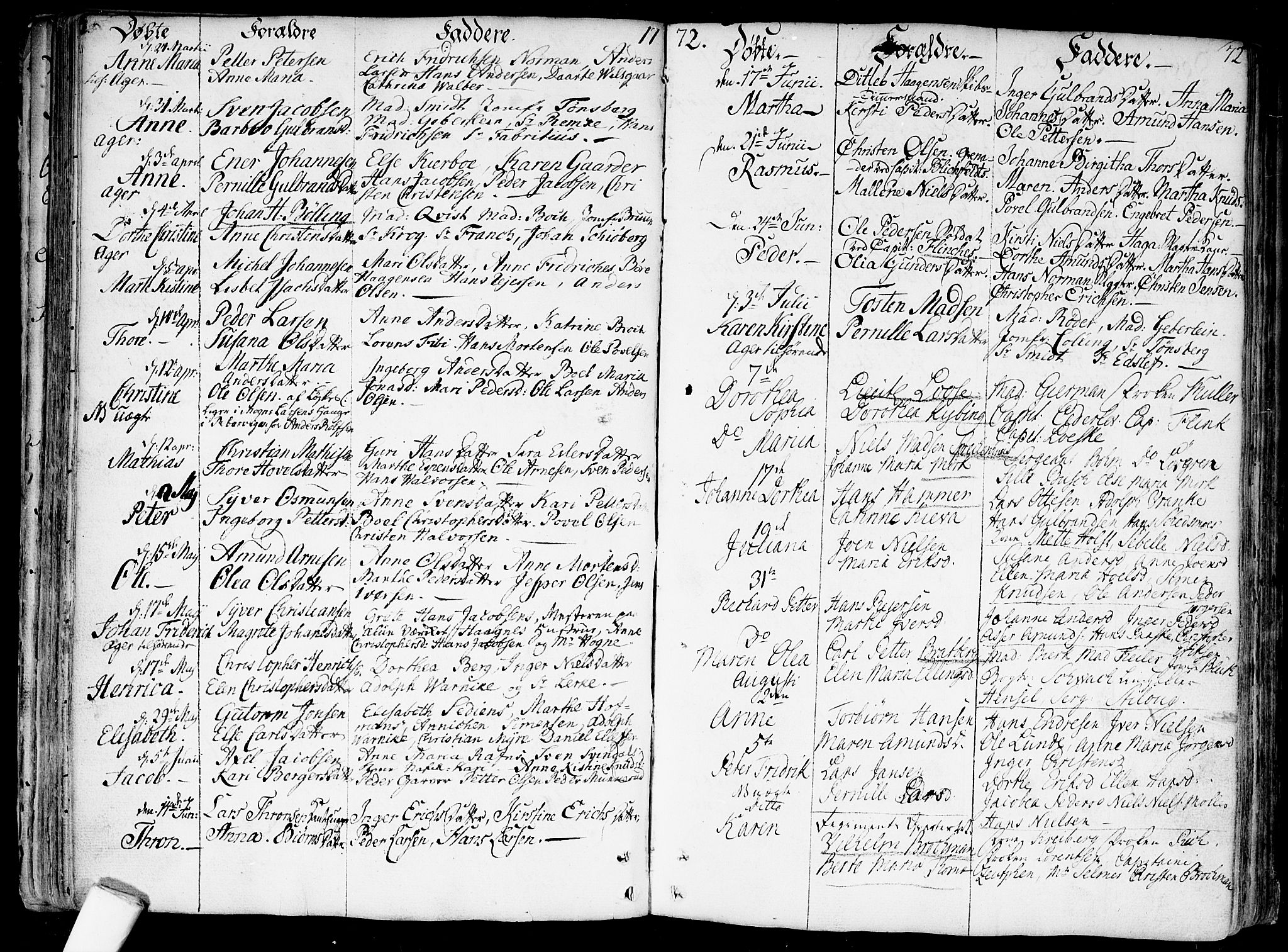 Garnisonsmenigheten Kirkebøker, SAO/A-10846/F/Fa/L0002: Parish register (official) no. 2, 1757-1776, p. 72