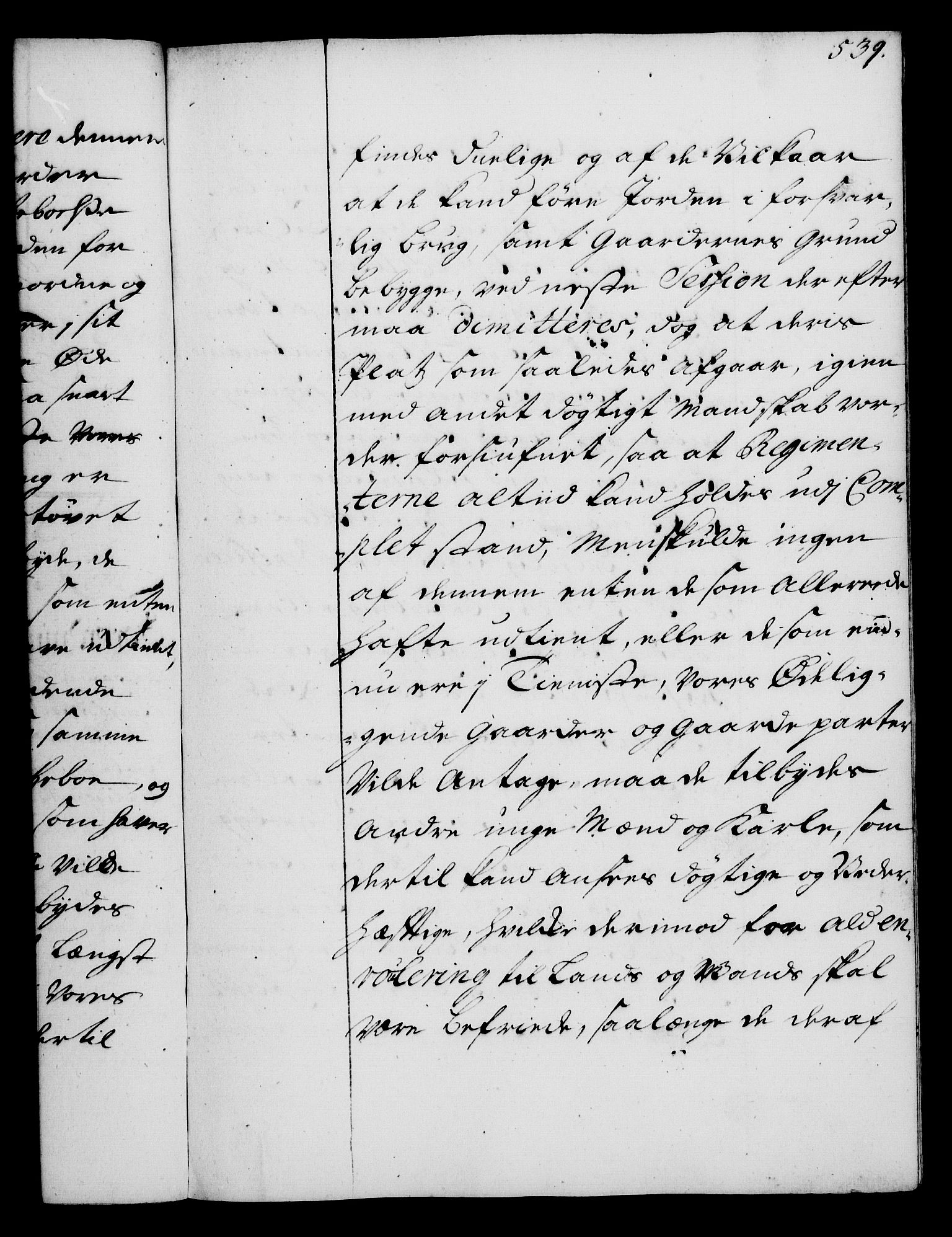 Rentekammeret, Kammerkanselliet, RA/EA-3111/G/Gg/Gga/L0003: Norsk ekspedisjonsprotokoll med register (merket RK 53.3), 1727-1734, p. 539
