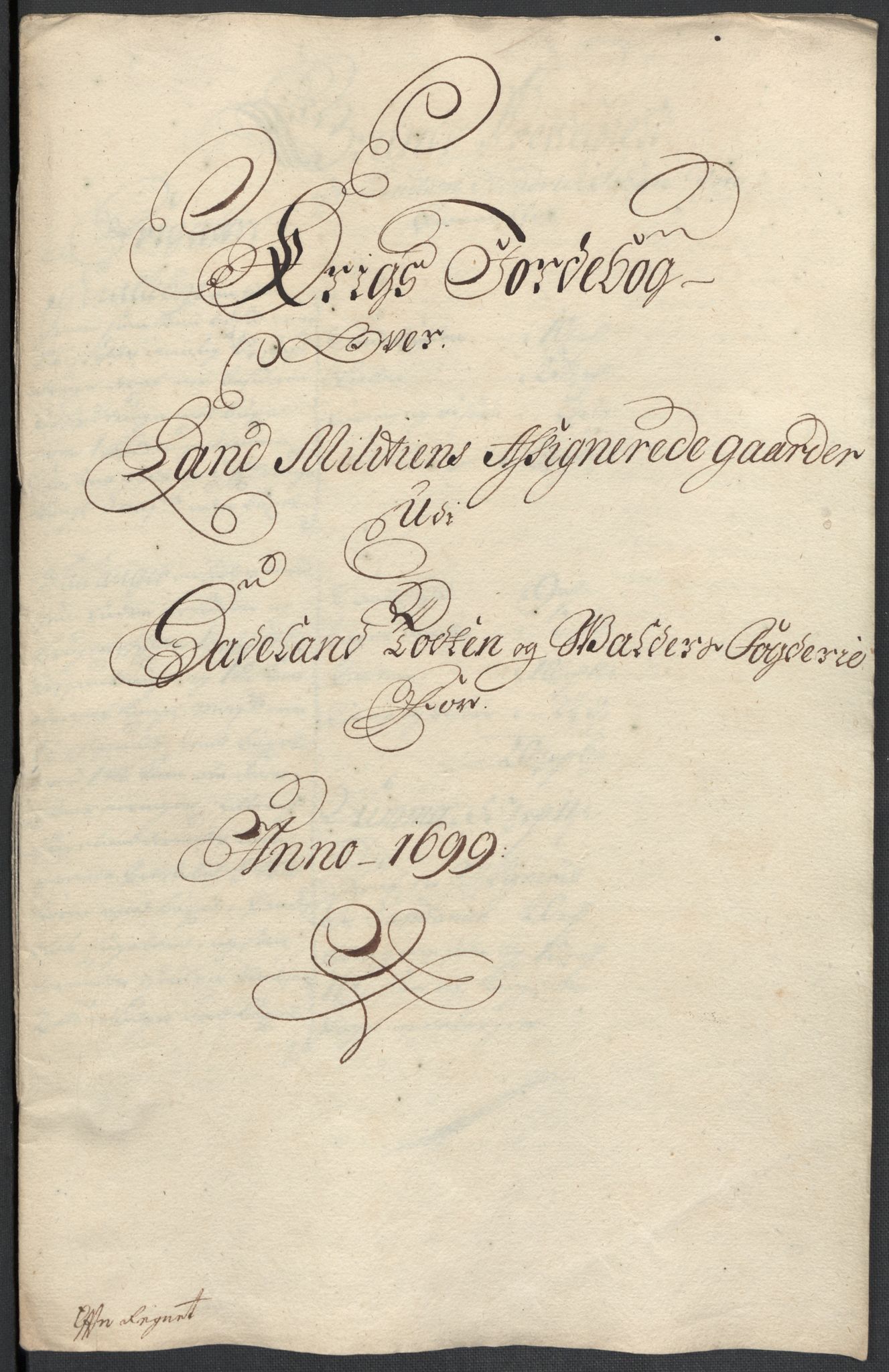 Rentekammeret inntil 1814, Reviderte regnskaper, Fogderegnskap, AV/RA-EA-4092/R18/L1297: Fogderegnskap Hadeland, Toten og Valdres, 1699, p. 375