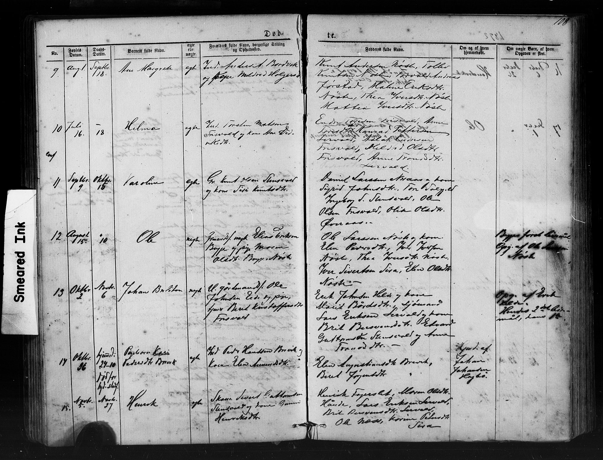 Ministerialprotokoller, klokkerbøker og fødselsregistre - Møre og Romsdal, SAT/A-1454/552/L0638: Parish register (copy) no. 552C01, 1867-1902, p. 108