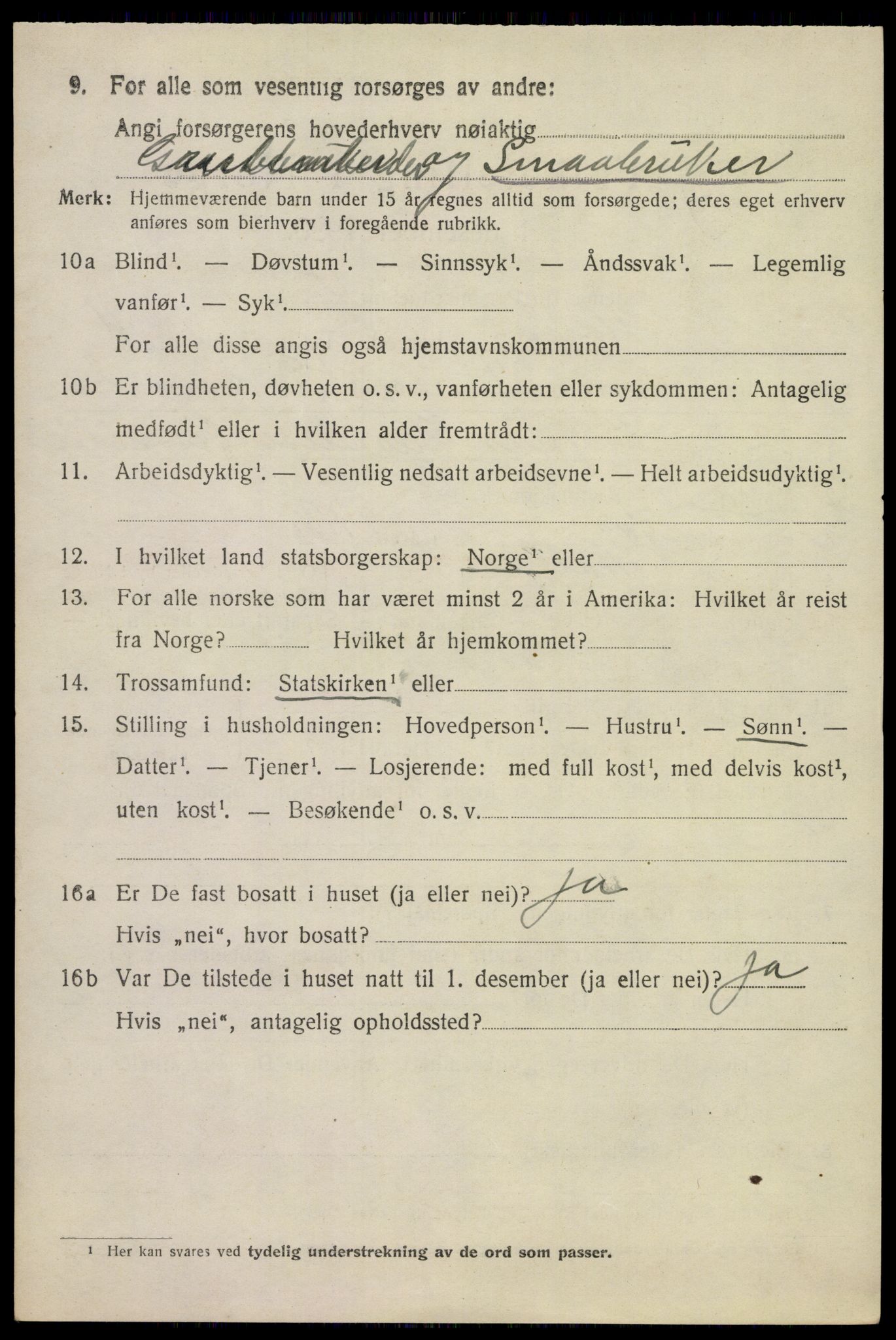 SAKO, 1920 census for Holla, 1920, p. 7432