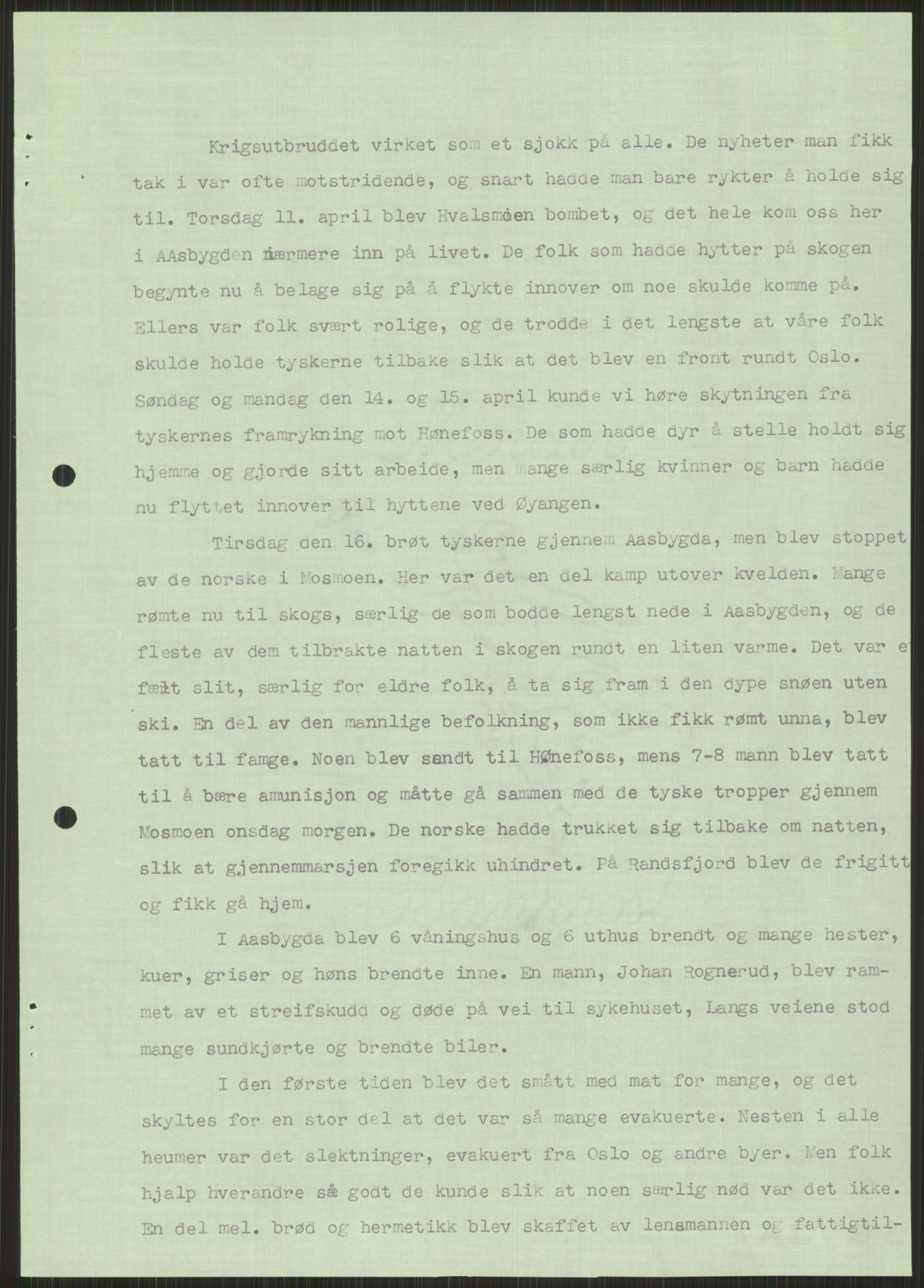 Forsvaret, Forsvarets krigshistoriske avdeling, AV/RA-RAFA-2017/Y/Ya/L0014: II-C-11-31 - Fylkesmenn.  Rapporter om krigsbegivenhetene 1940., 1940, p. 479