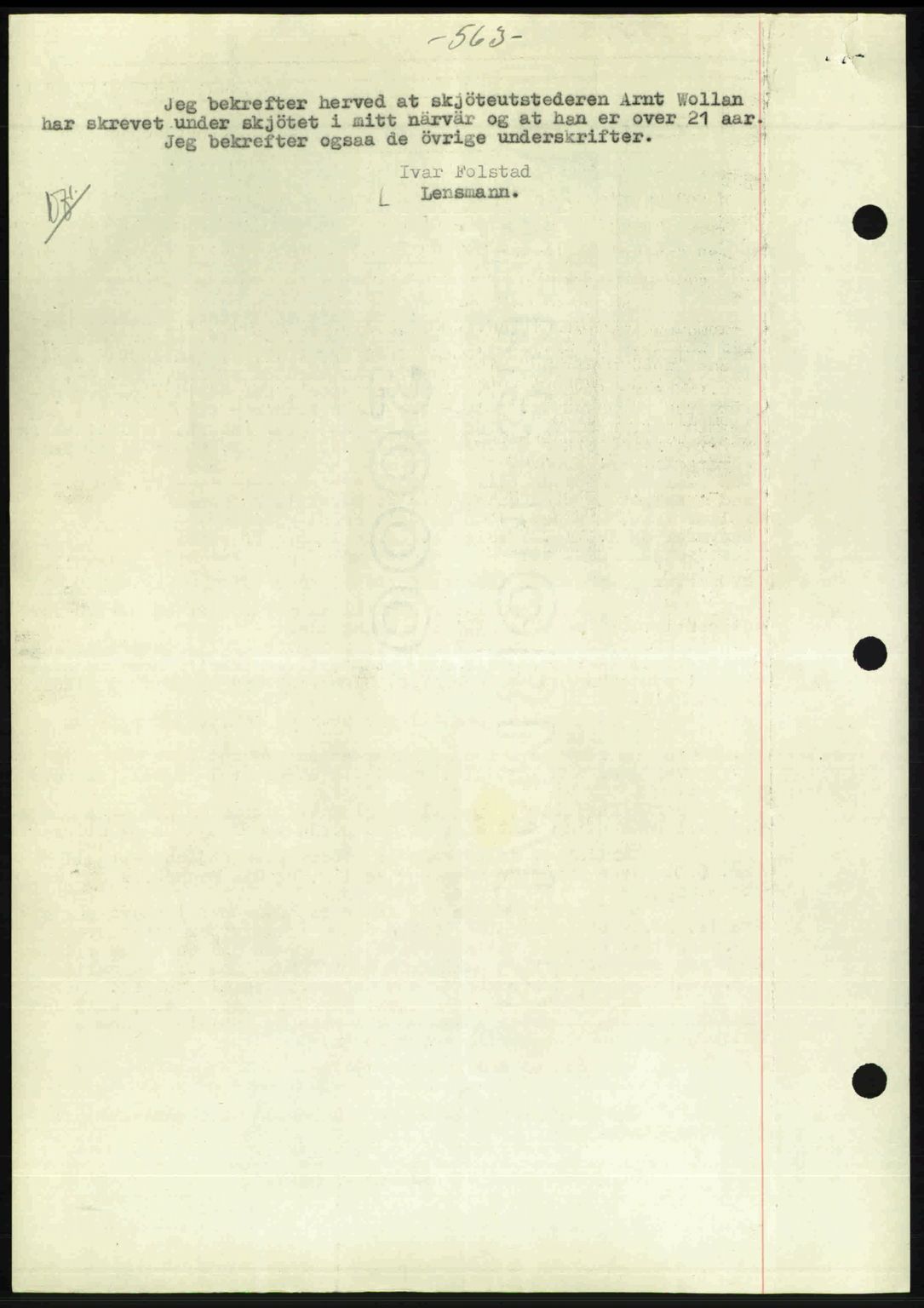 Gauldal sorenskriveri, SAT/A-0014/1/2/2C: Mortgage book no. A3, 1947-1947, Diary no: : 682/1947