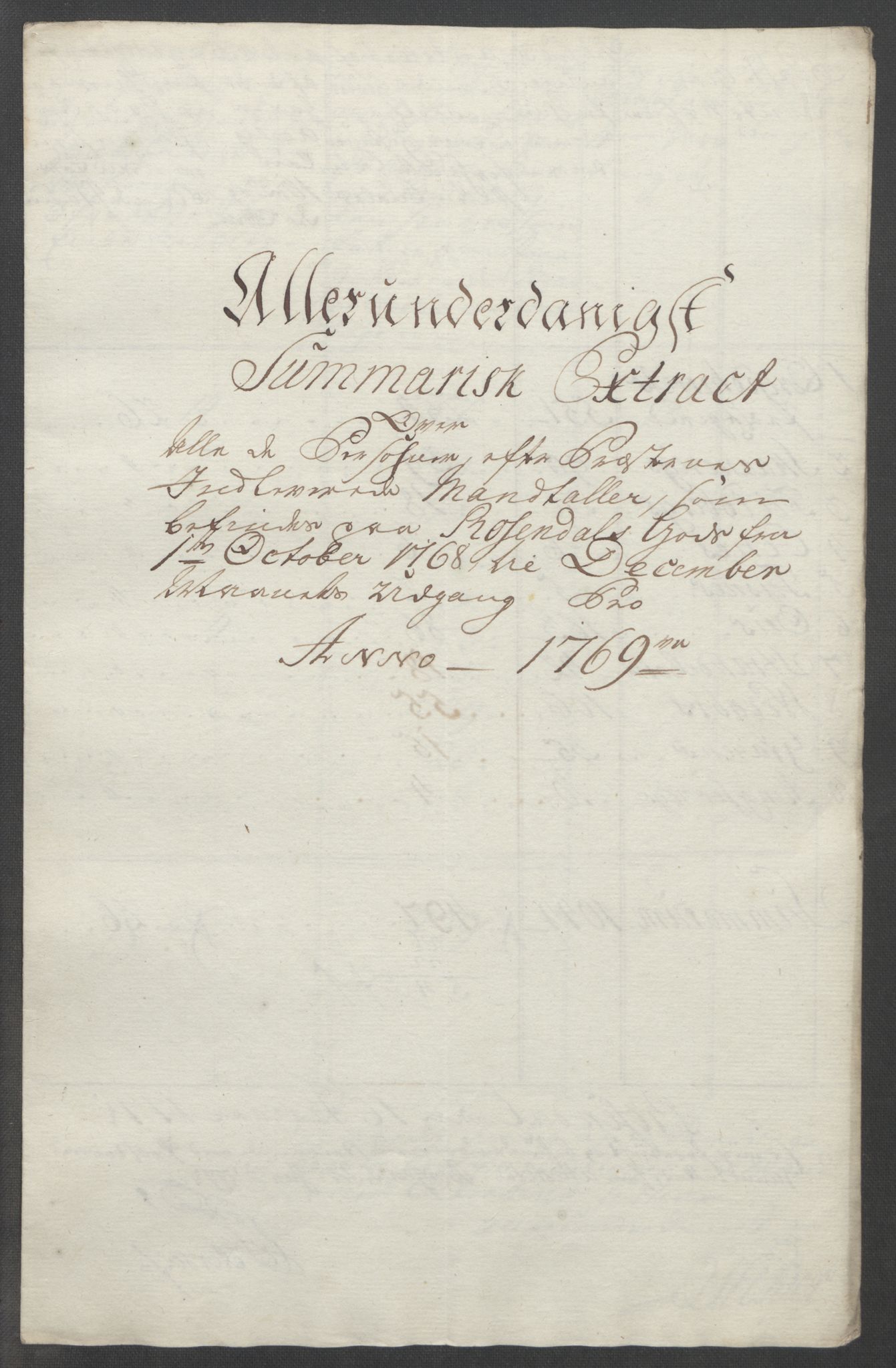 Rentekammeret inntil 1814, Reviderte regnskaper, Fogderegnskap, RA/EA-4092/R49/L3157: Ekstraskatten Rosendal Baroni, 1762-1772, p. 254
