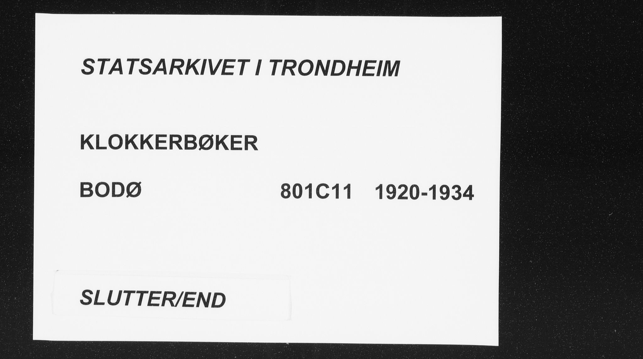 Ministerialprotokoller, klokkerbøker og fødselsregistre - Nordland, SAT/A-1459/801/L0036: Parish register (copy) no. 801C11, 1920-1934