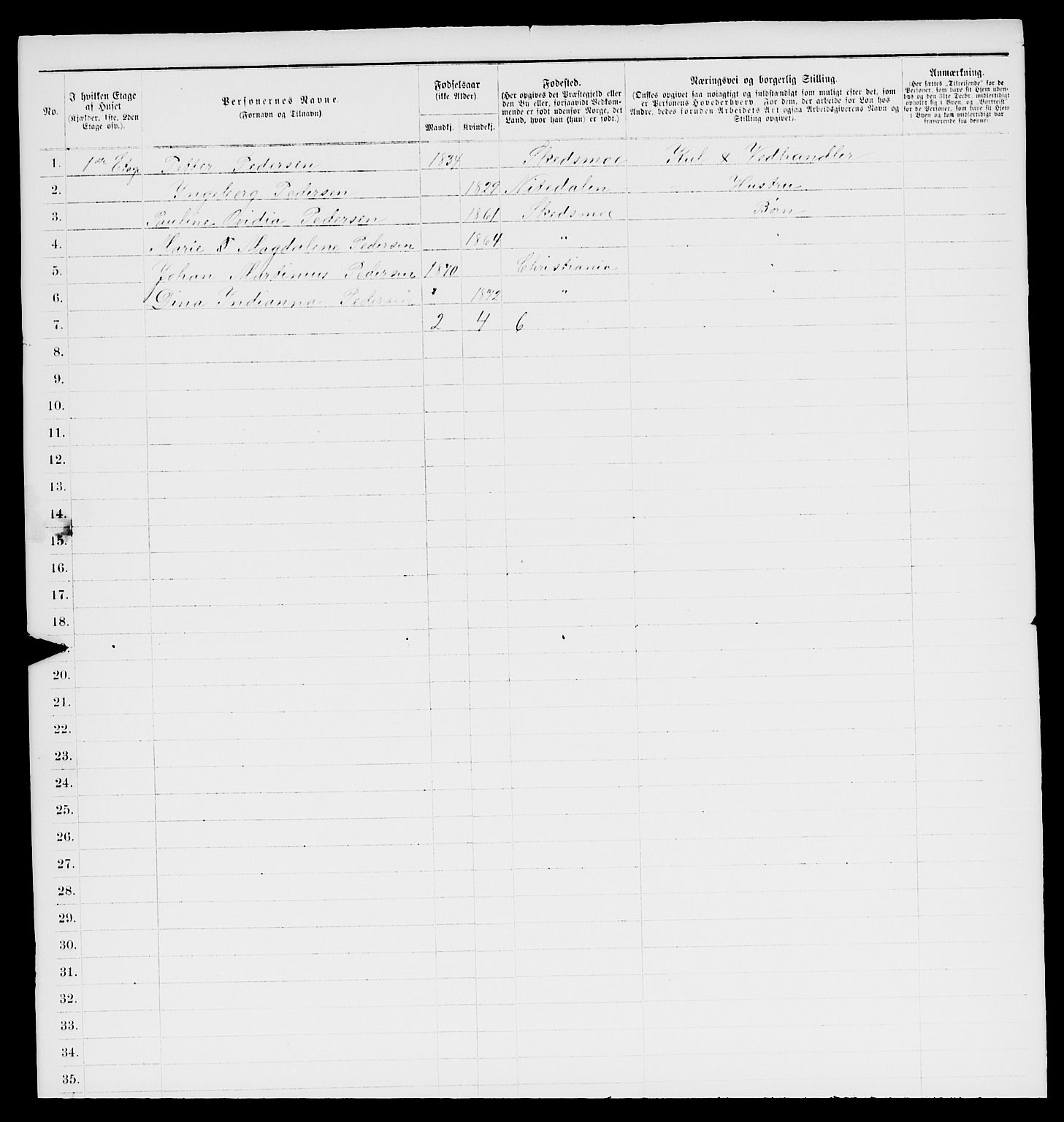 RA, 1885 census for 0301 Kristiania, 1885, p. 12257