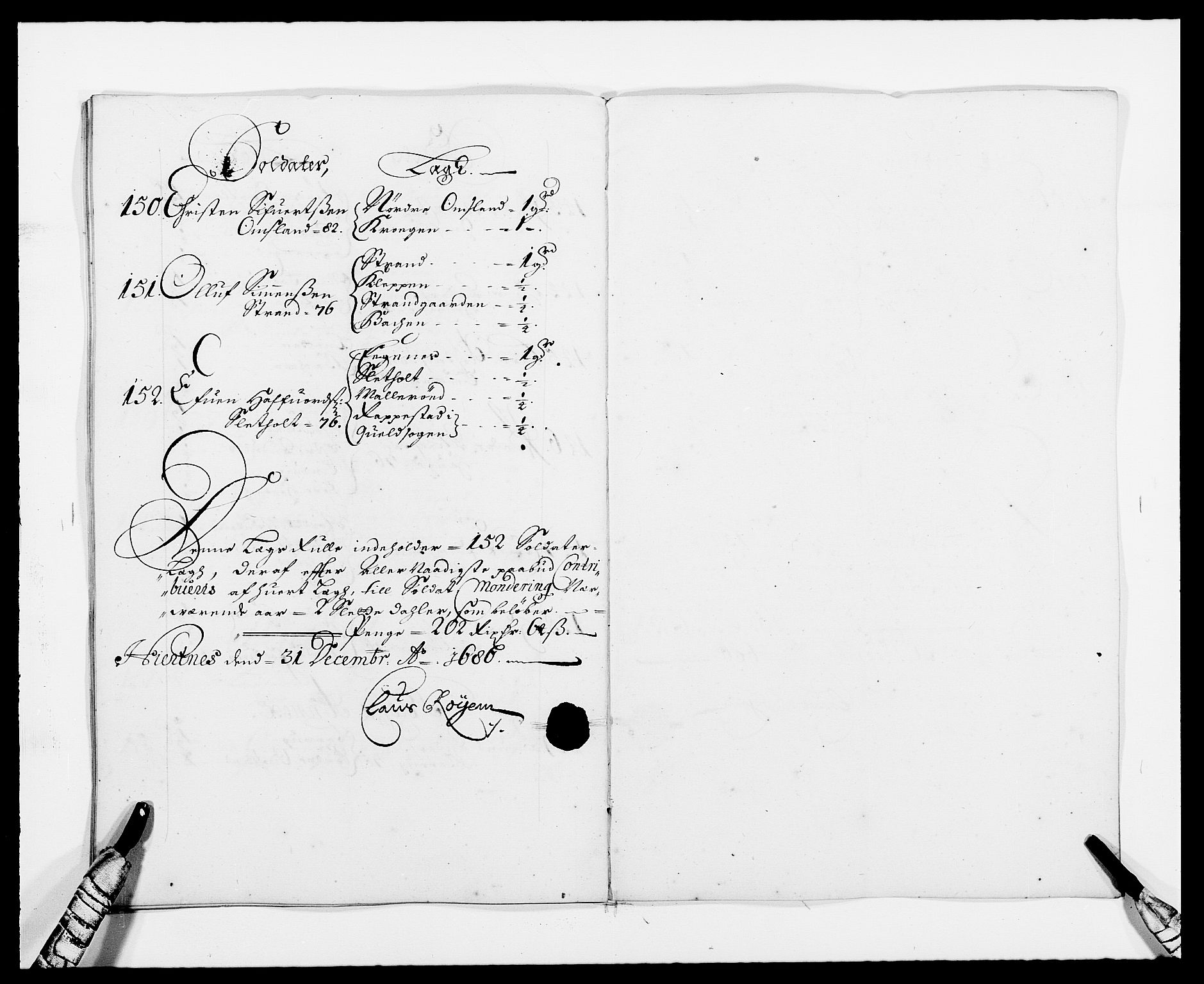 Rentekammeret inntil 1814, Reviderte regnskaper, Fogderegnskap, AV/RA-EA-4092/R33/L1970: Fogderegnskap Larvik grevskap, 1675-1687, p. 231