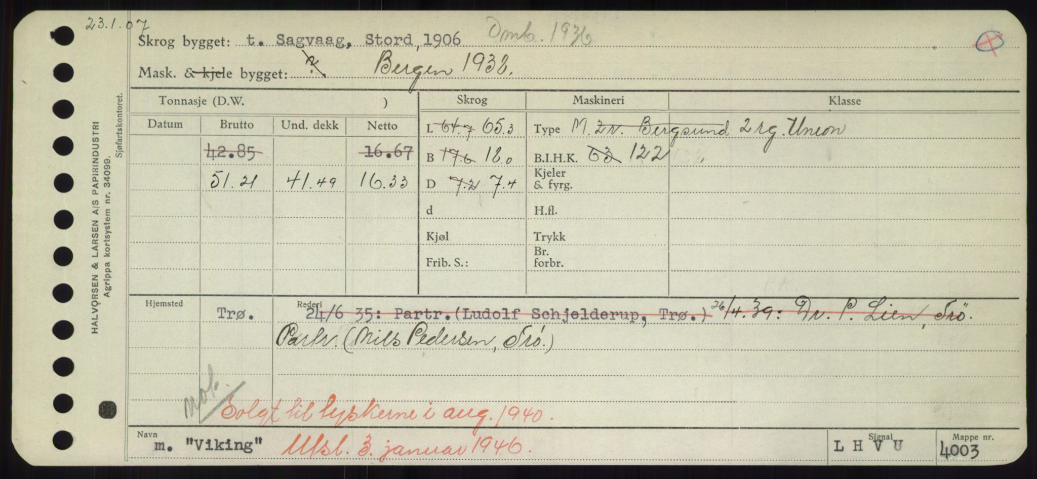 Sjøfartsdirektoratet med forløpere, Skipsmålingen, RA/S-1627/H/Hd/L0041: Fartøy, Vi-Ås, p. 147