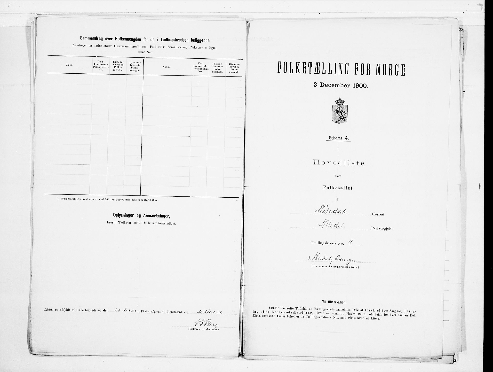 SAO, 1900 census for Nittedal, 1900, p. 14