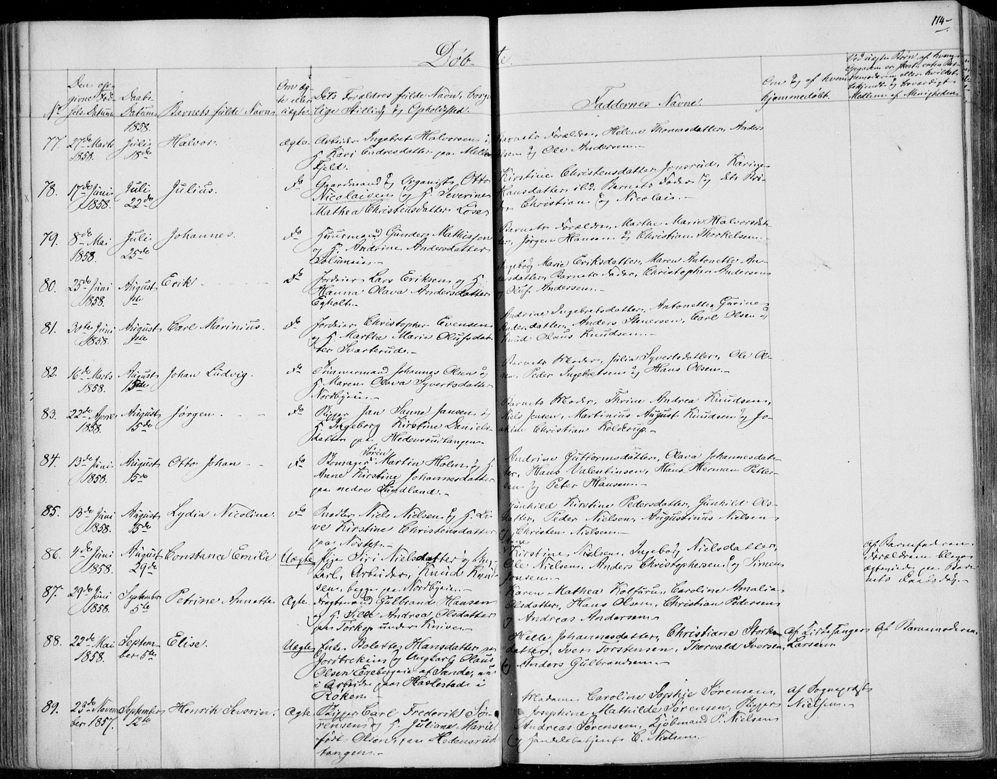 Skoger kirkebøker, AV/SAKO-A-59/F/Fa/L0003: Parish register (official) no. I 3, 1842-1861, p. 114