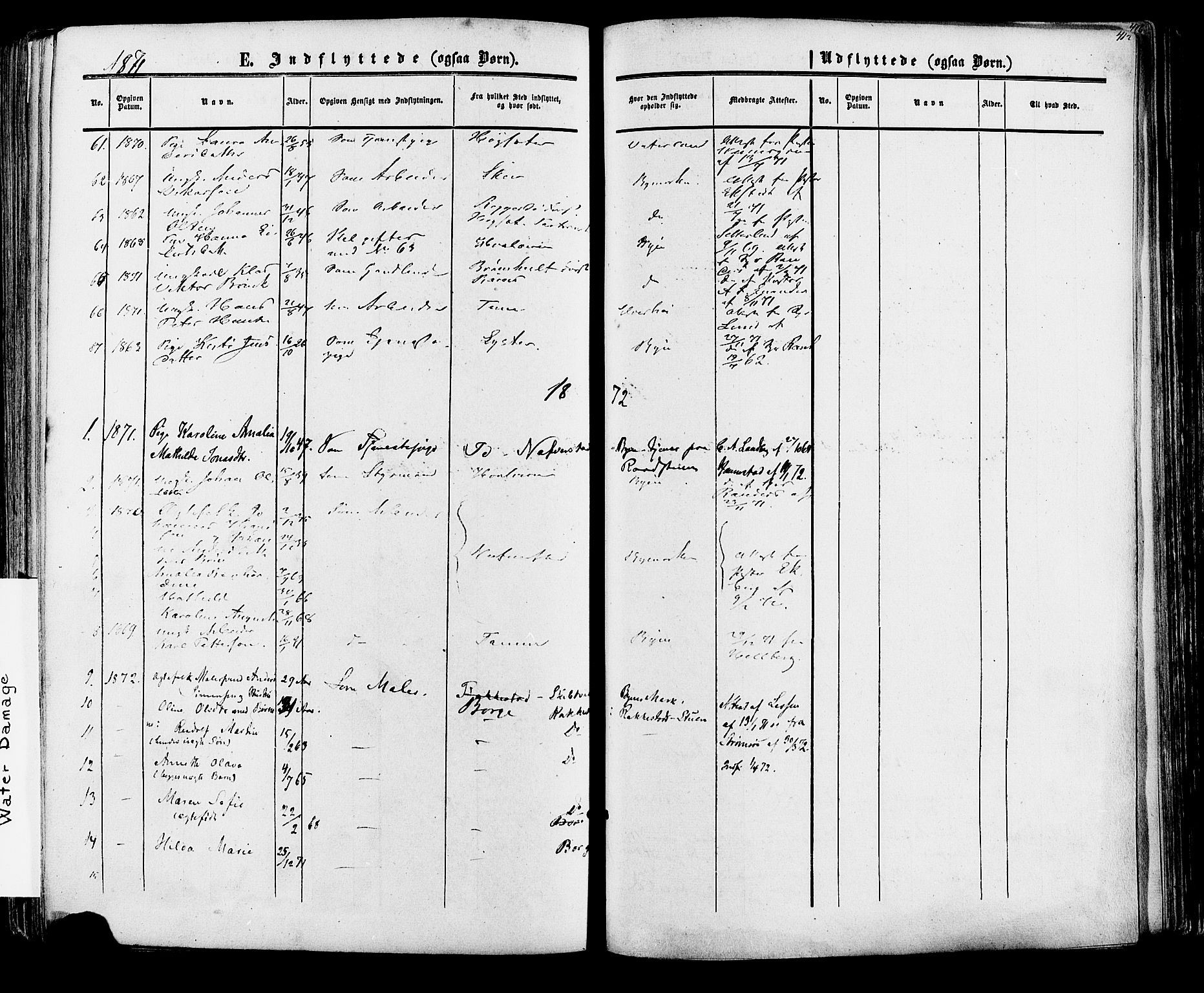 Fredrikstad prestekontor Kirkebøker, SAO/A-11082/F/Fa/L0006: Parish register (official) no. 6, 1857-1878, p. 412