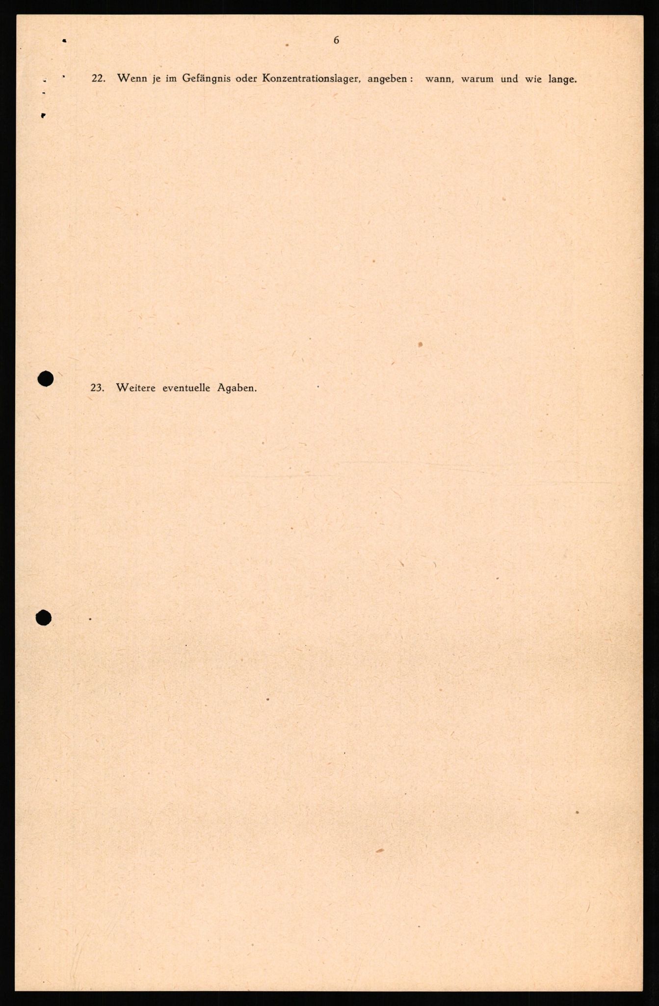 Forsvaret, Forsvarets overkommando II, RA/RAFA-3915/D/Db/L0035: CI Questionaires. Tyske okkupasjonsstyrker i Norge. Tyskere., 1945-1946, p. 365