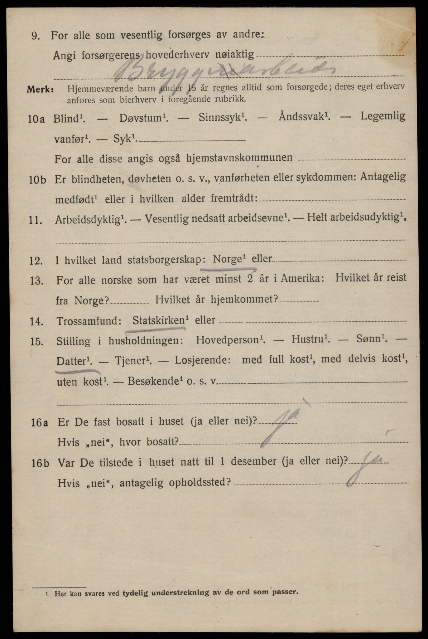 SAT, 1920 census for Trondheim, 1920, p. 32703