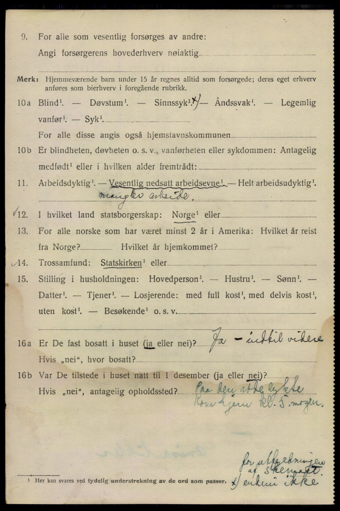 SAO, 1920 census for Kristiania, 1920, p. 203418