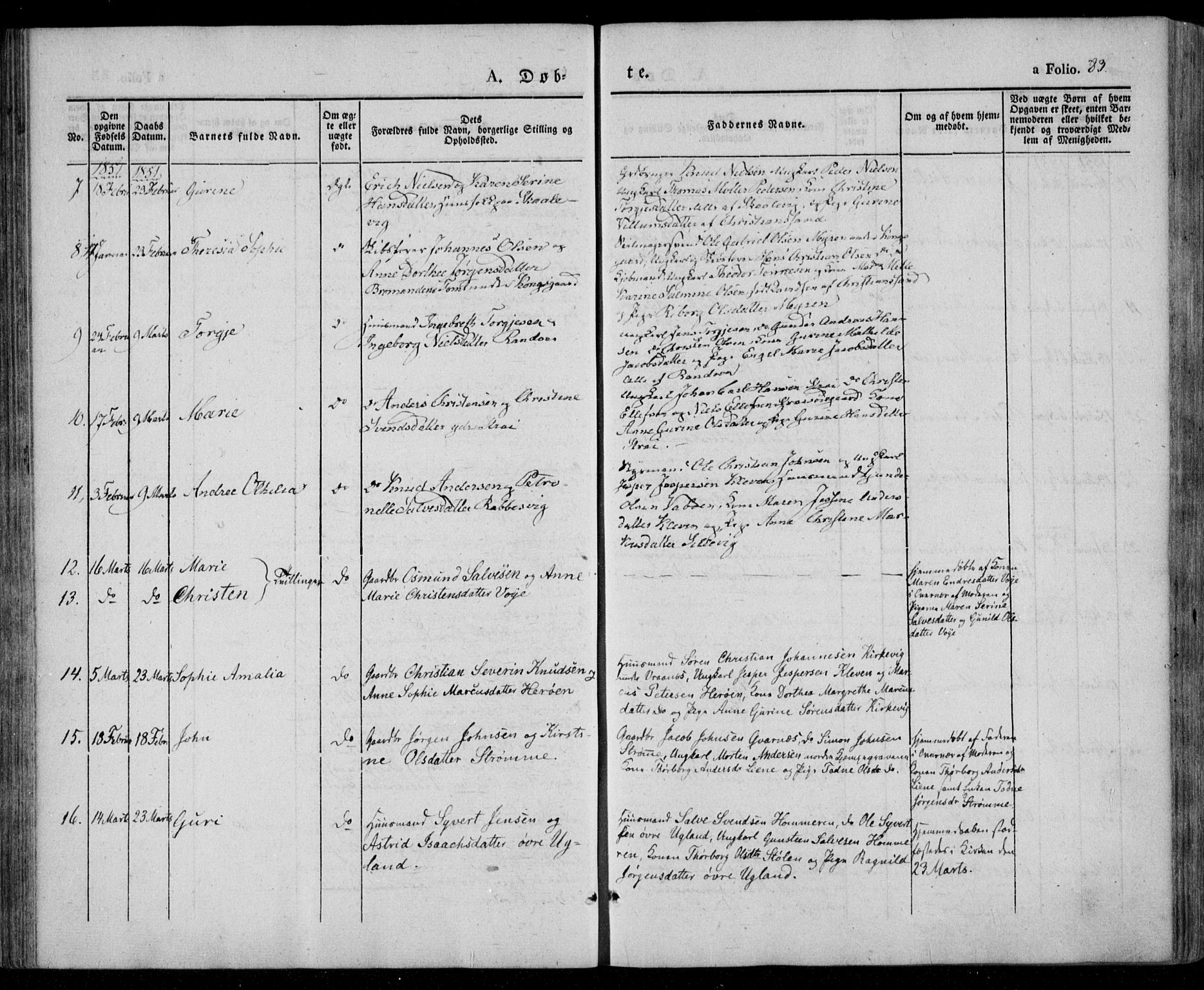 Oddernes sokneprestkontor, AV/SAK-1111-0033/F/Fa/Faa/L0006: Parish register (official) no. A 6, 1838-1851, p. 83