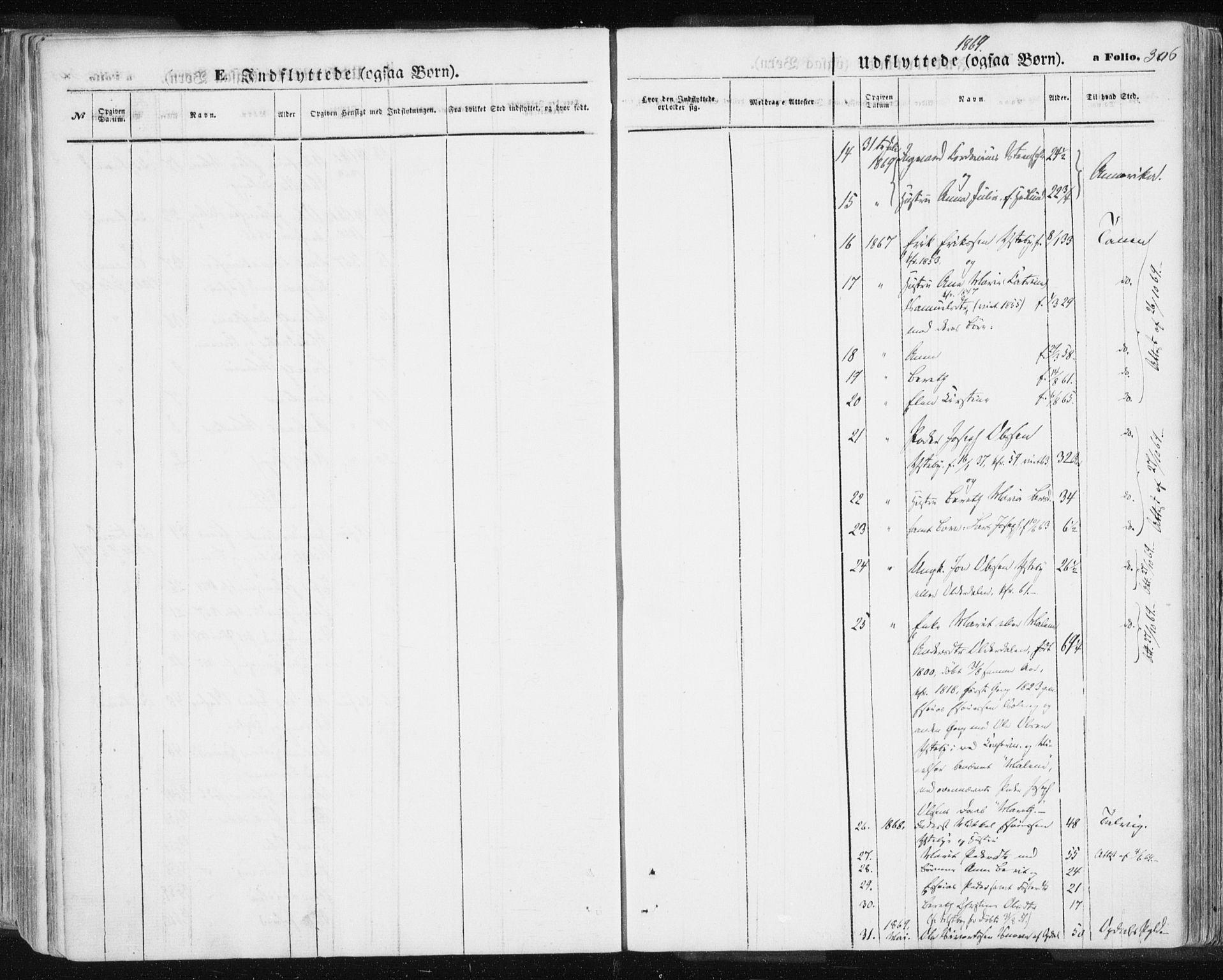 Lyngen sokneprestembete, AV/SATØ-S-1289/H/He/Hea/L0005kirke: Parish register (official) no. 5, 1859-1869, p. 306