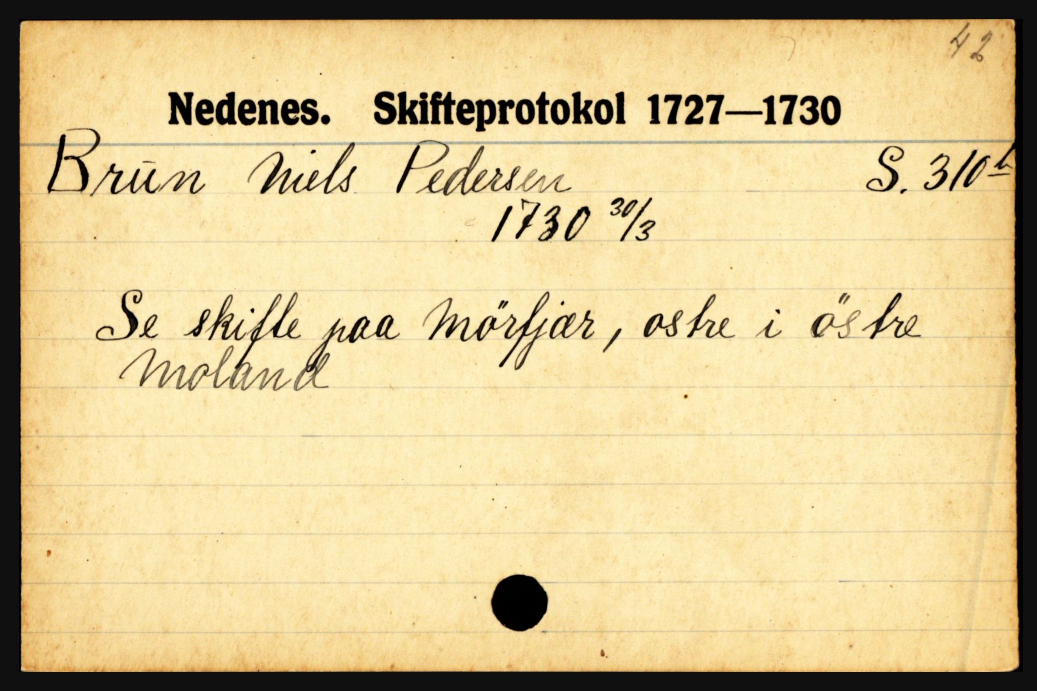 Nedenes sorenskriveri før 1824, AV/SAK-1221-0007/H, p. 4129