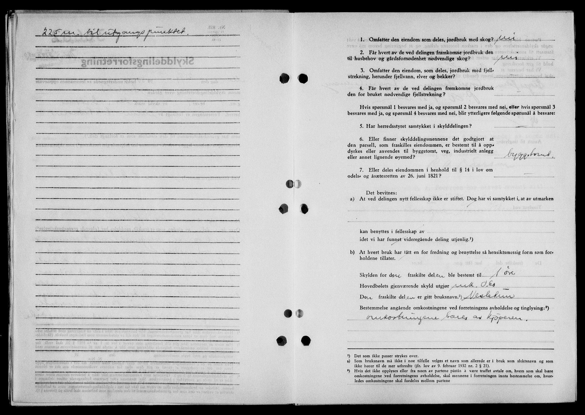 Lofoten sorenskriveri, SAT/A-0017/1/2/2C/L0025a: Mortgage book no. 25a, 1950-1951, Diary no: : 3190/1950