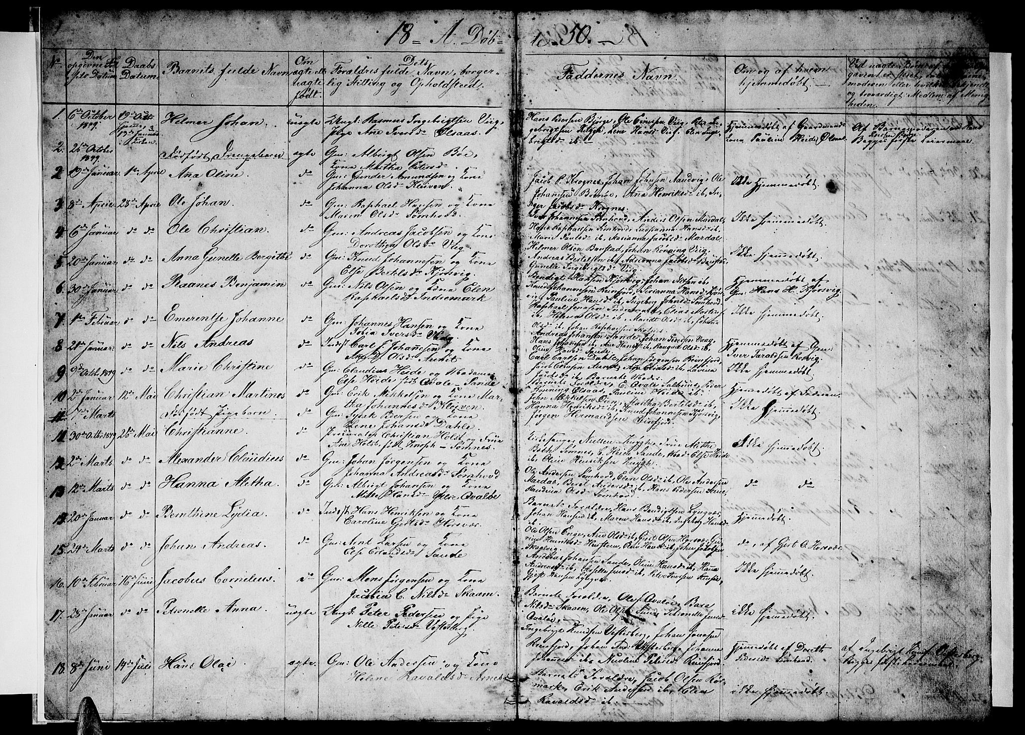 Ministerialprotokoller, klokkerbøker og fødselsregistre - Nordland, SAT/A-1459/812/L0187: Parish register (copy) no. 812C05, 1850-1883, p. 2