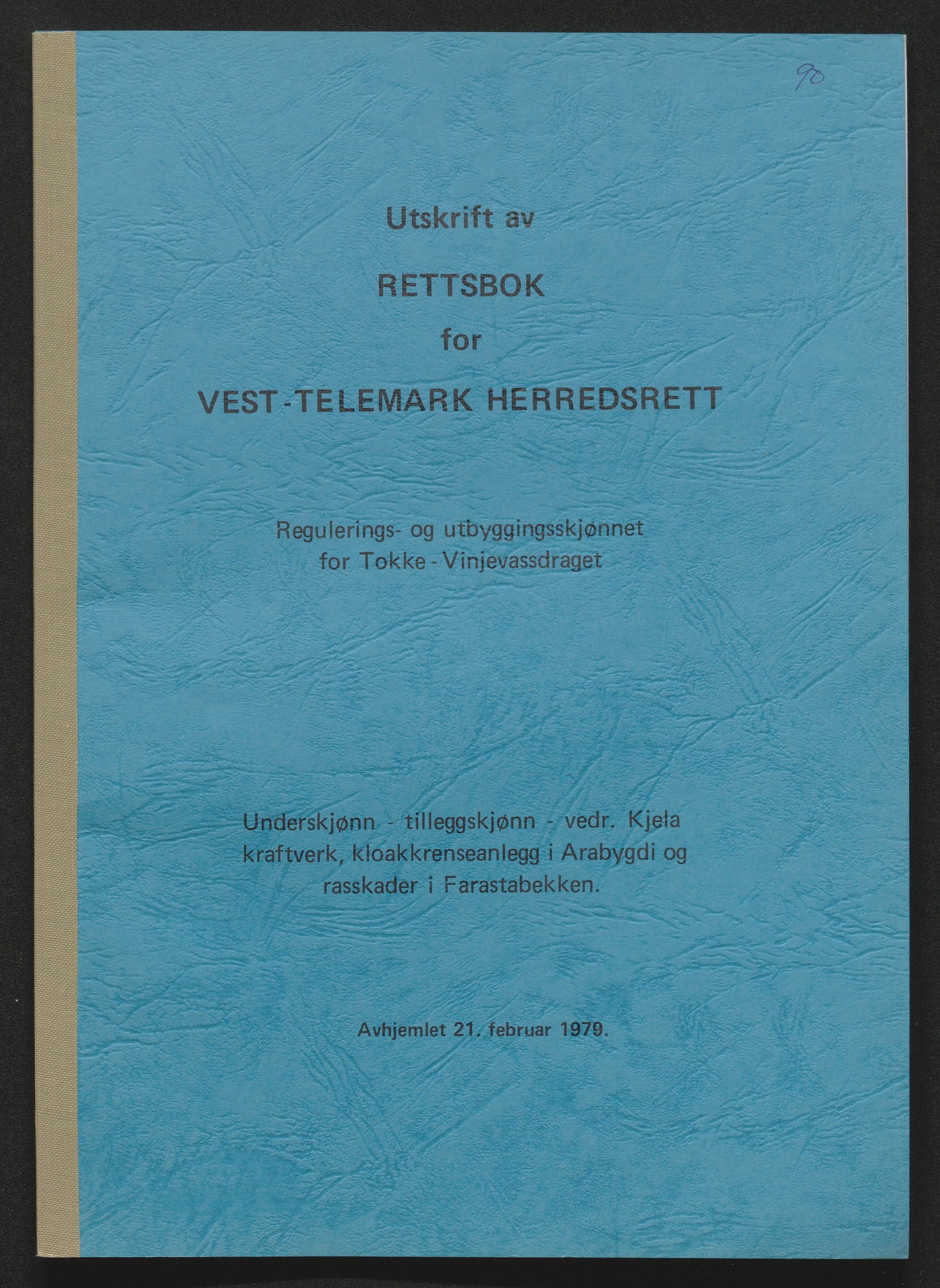 Vest-Telemark sorenskriveri, AV/SAKO-A-134/F/Fo/Foc/L0003: Tokke og Vinjevassdraget rettsbøker, 1973-1984, p. 336