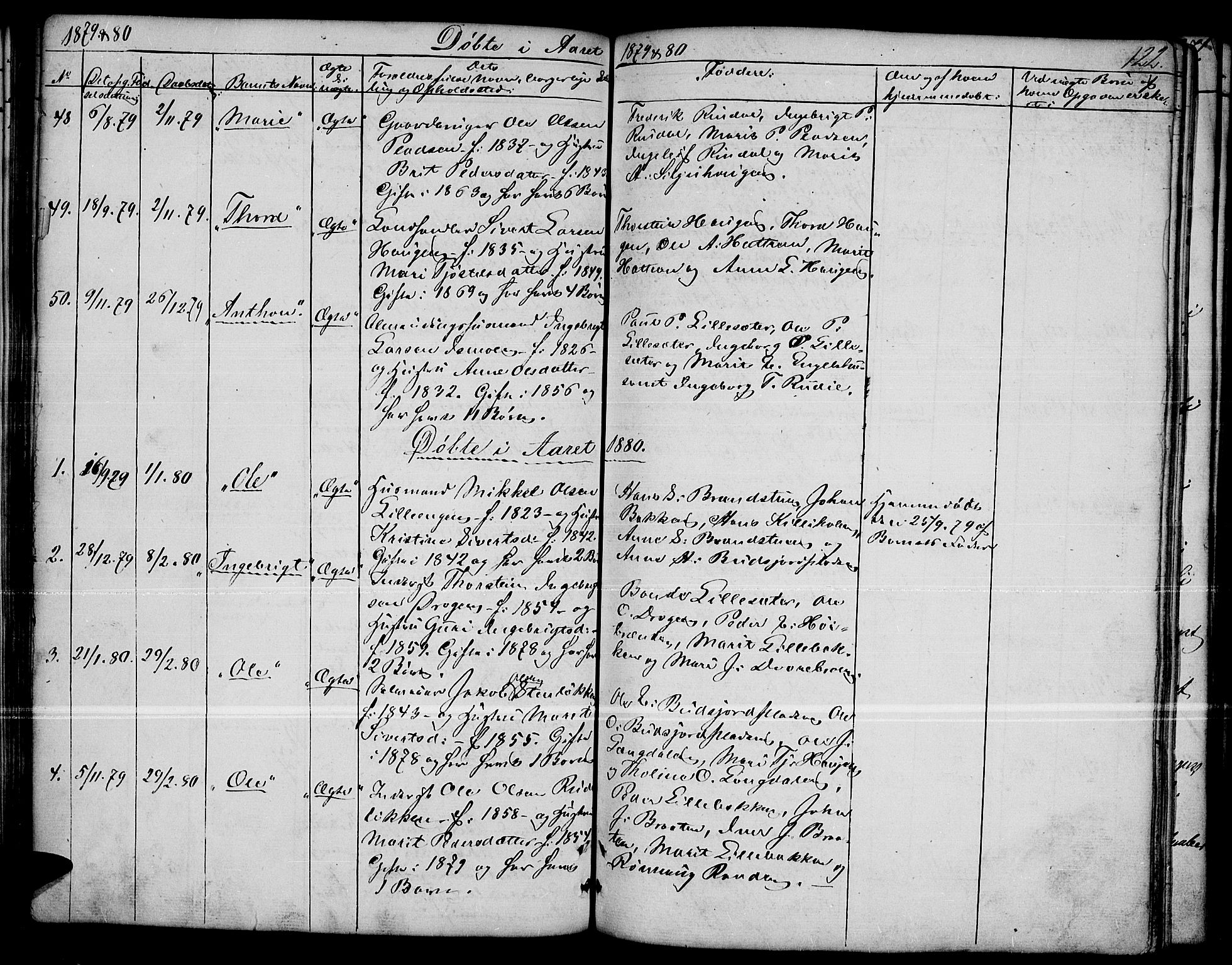 Dovre prestekontor, SAH/PREST-066/H/Ha/Hab/L0001: Parish register (copy) no. 1, 1862-1880, p. 122