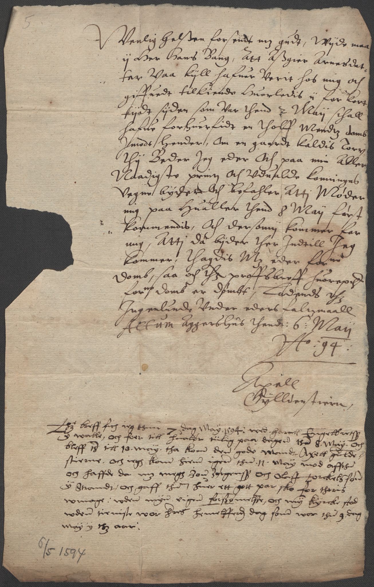 Riksarkivets diplomsamling, RA/EA-5965/F15/L0003: Prestearkiv - Østfold, 1594-1700, p. 48