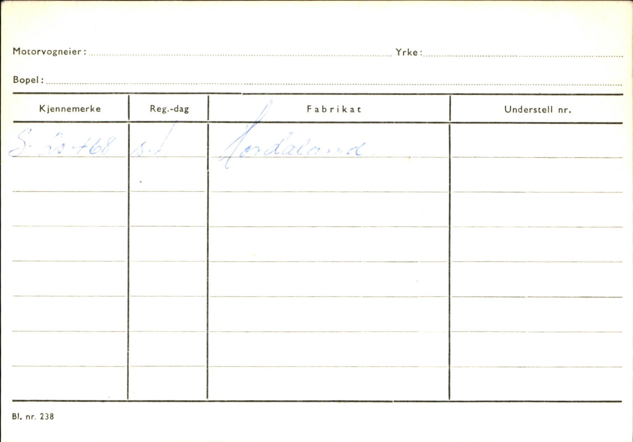 Statens vegvesen, Sogn og Fjordane vegkontor, AV/SAB-A-5301/4/F/L0131: Eigarregister Høyanger P-Å. Stryn S-Å, 1945-1975, p. 33