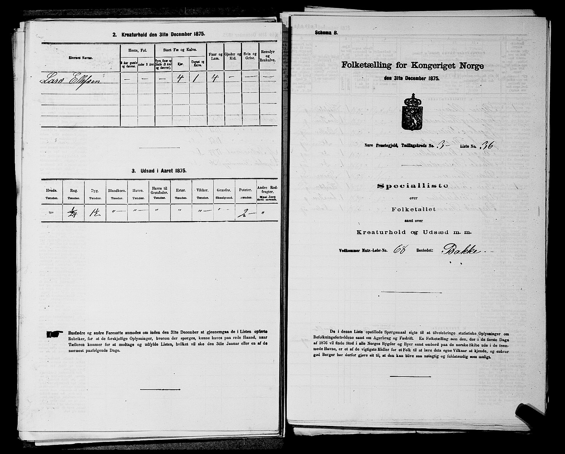 SAKO, 1875 census for 0633P Nore, 1875, p. 382