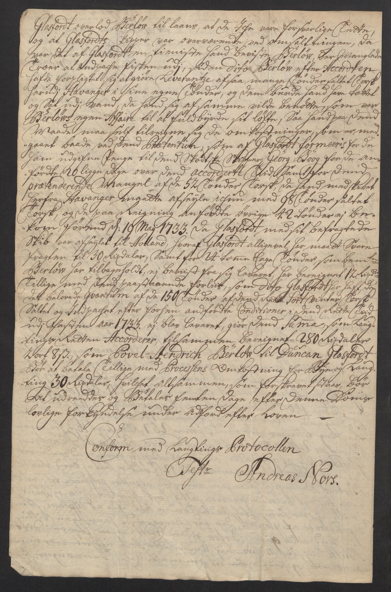 Stattholderembetet 1572-1771, AV/RA-EA-2870/Ef/L0108: Brev fra embetsmenn og andre, 1735-1736, p. 52