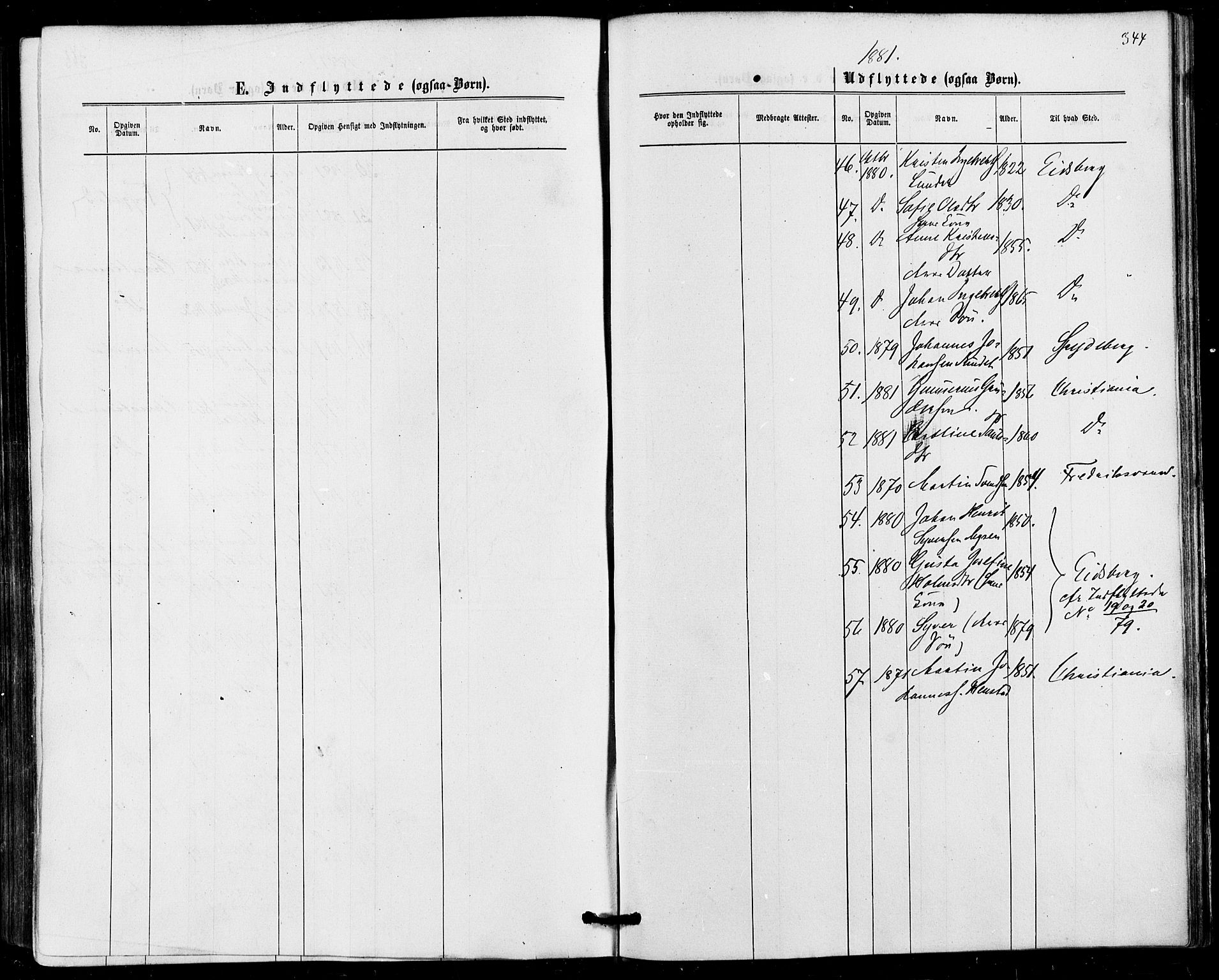 Askim prestekontor Kirkebøker, AV/SAO-A-10900/F/Fa/L0006: Parish register (official) no. 6, 1874-1881, p. 344