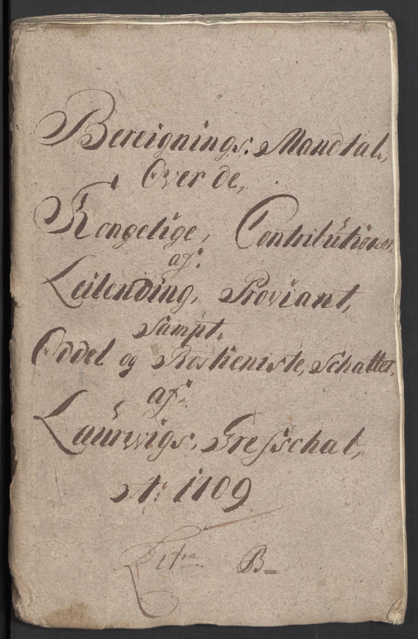 Rentekammeret inntil 1814, Reviderte regnskaper, Fogderegnskap, RA/EA-4092/R33/L1981: Fogderegnskap Larvik grevskap, 1709-1710, p. 41